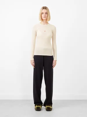Heart Long Sleeve Tee Undyed