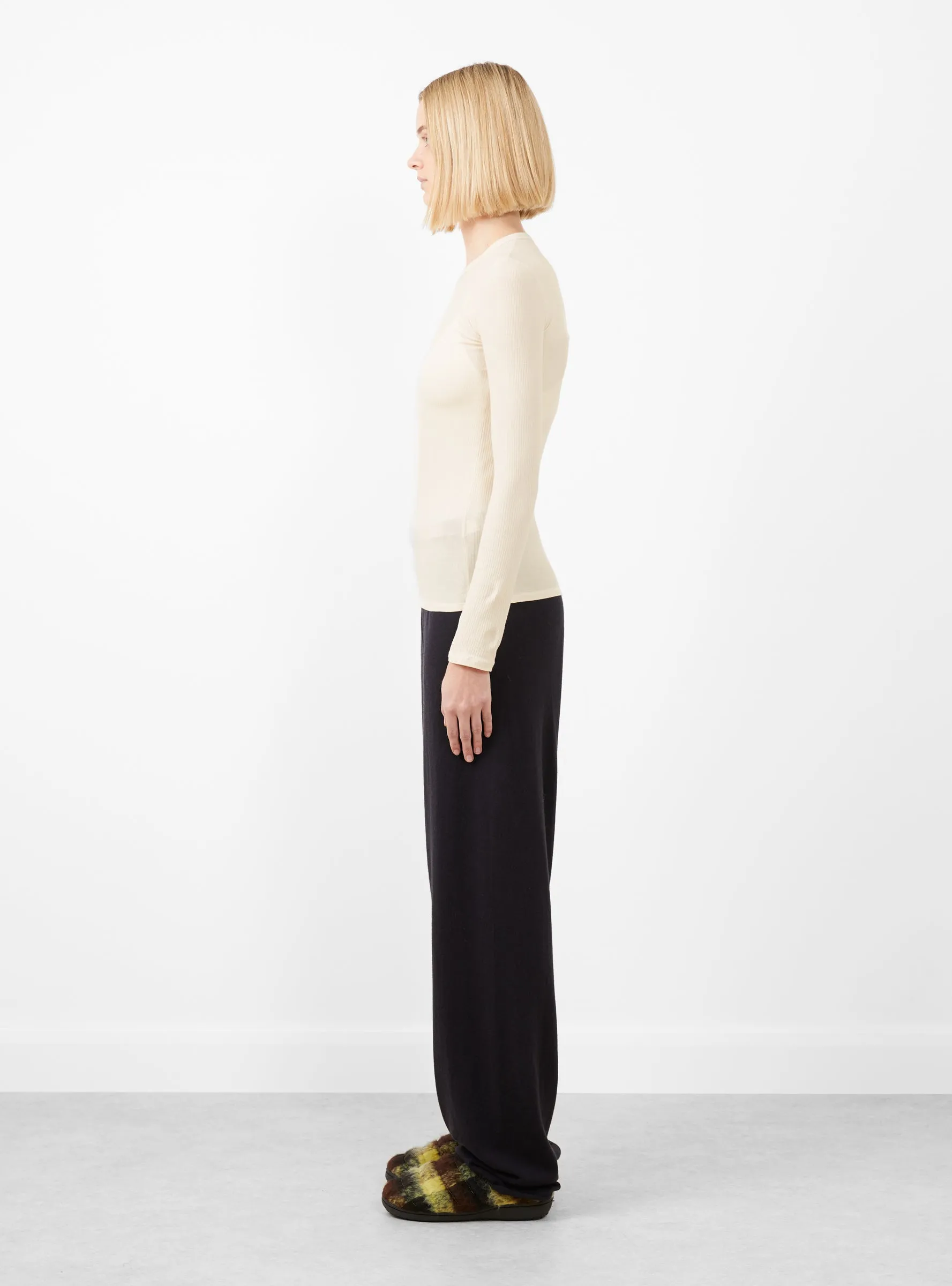 Heart Long Sleeve Tee Undyed