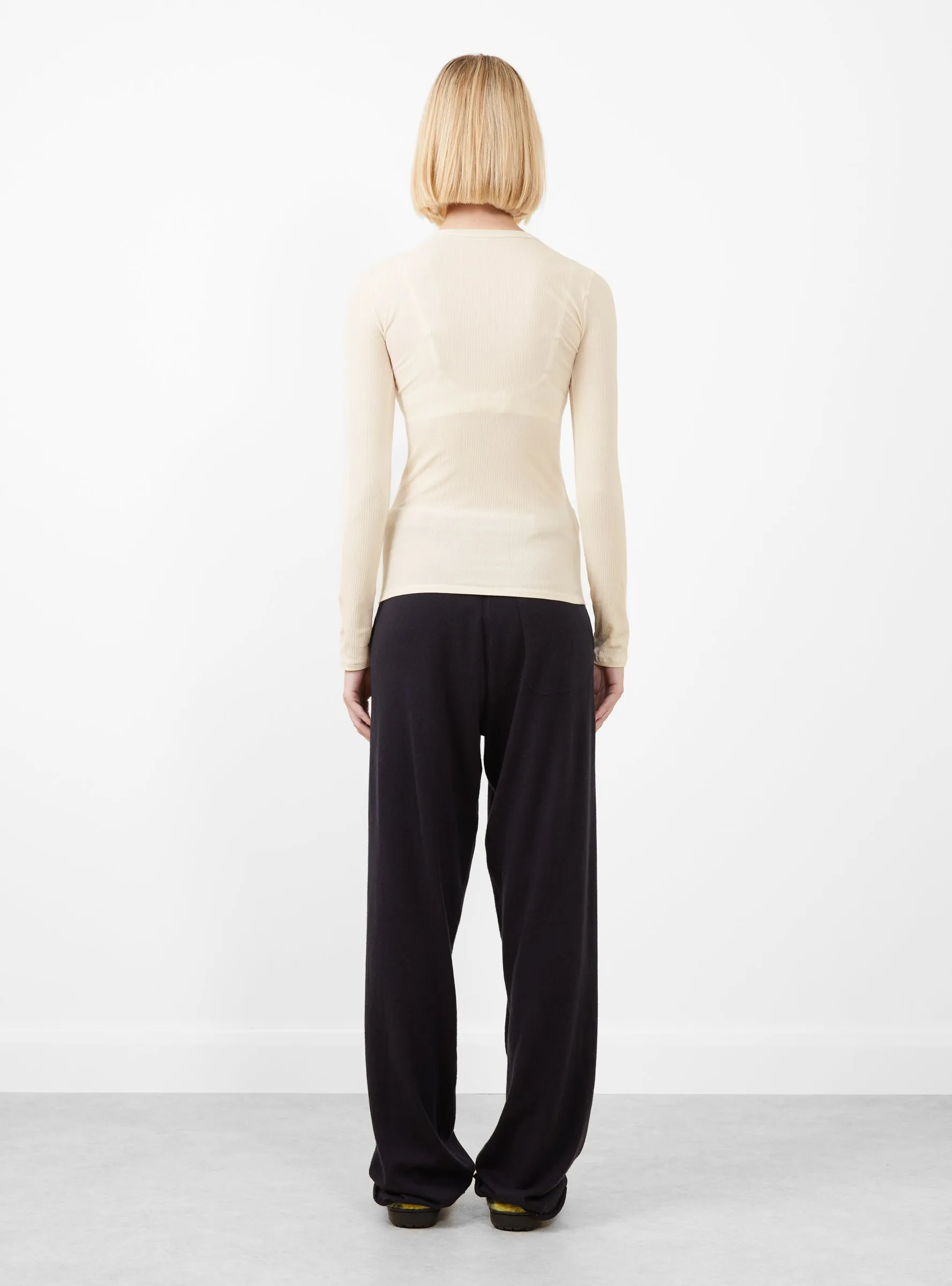 Heart Long Sleeve Tee Undyed
