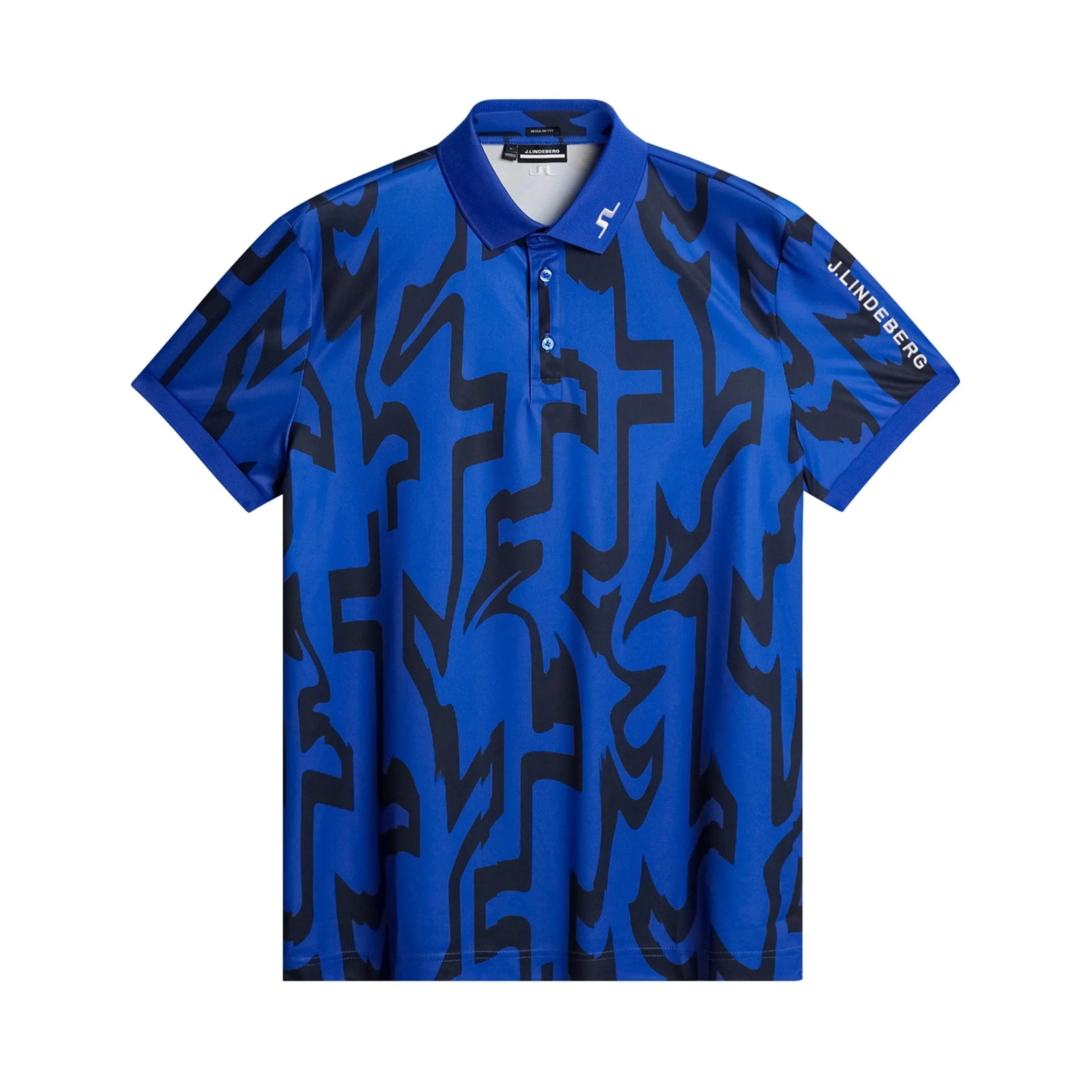 J.Lindeberg Golf Tour Tech Print Polo Shirt FW24