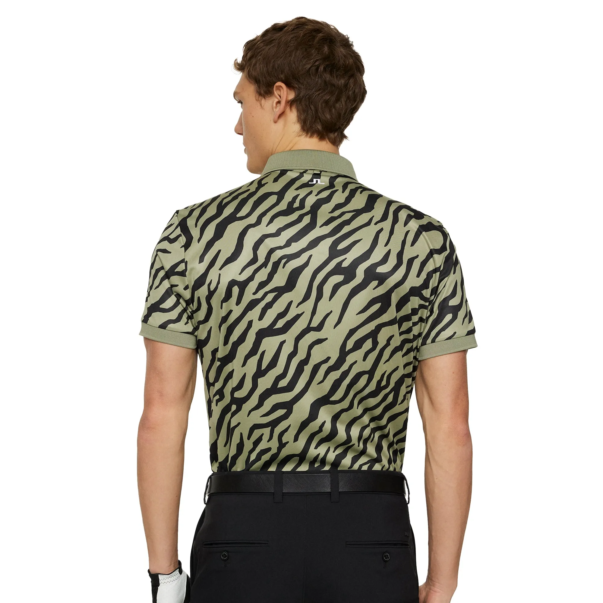 J.Lindeberg Golf Tour Tech Print Polo Shirt SS25