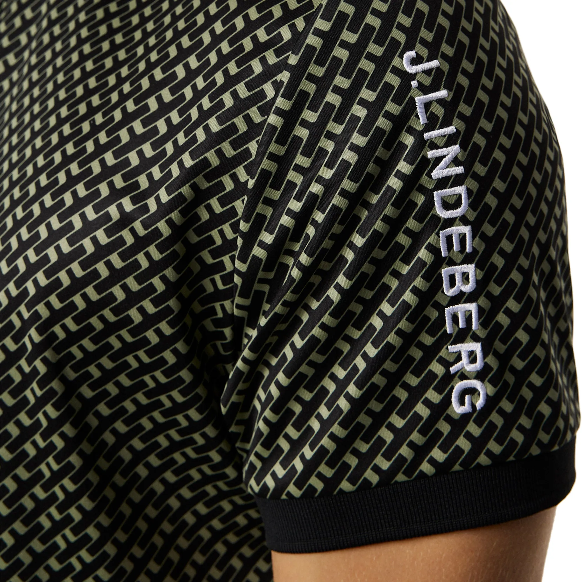 J.Lindeberg Golf Tour Tech Print Polo Shirt SS25