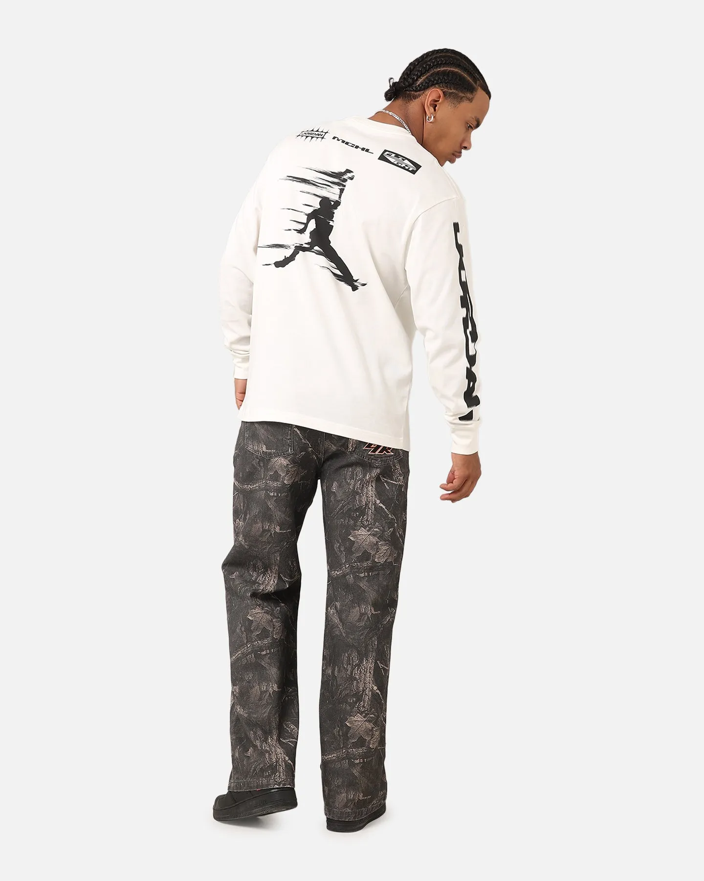 Jordan Jumpman MVP 85 Long Sleeve Crewneck T-Shirt Sail/Black