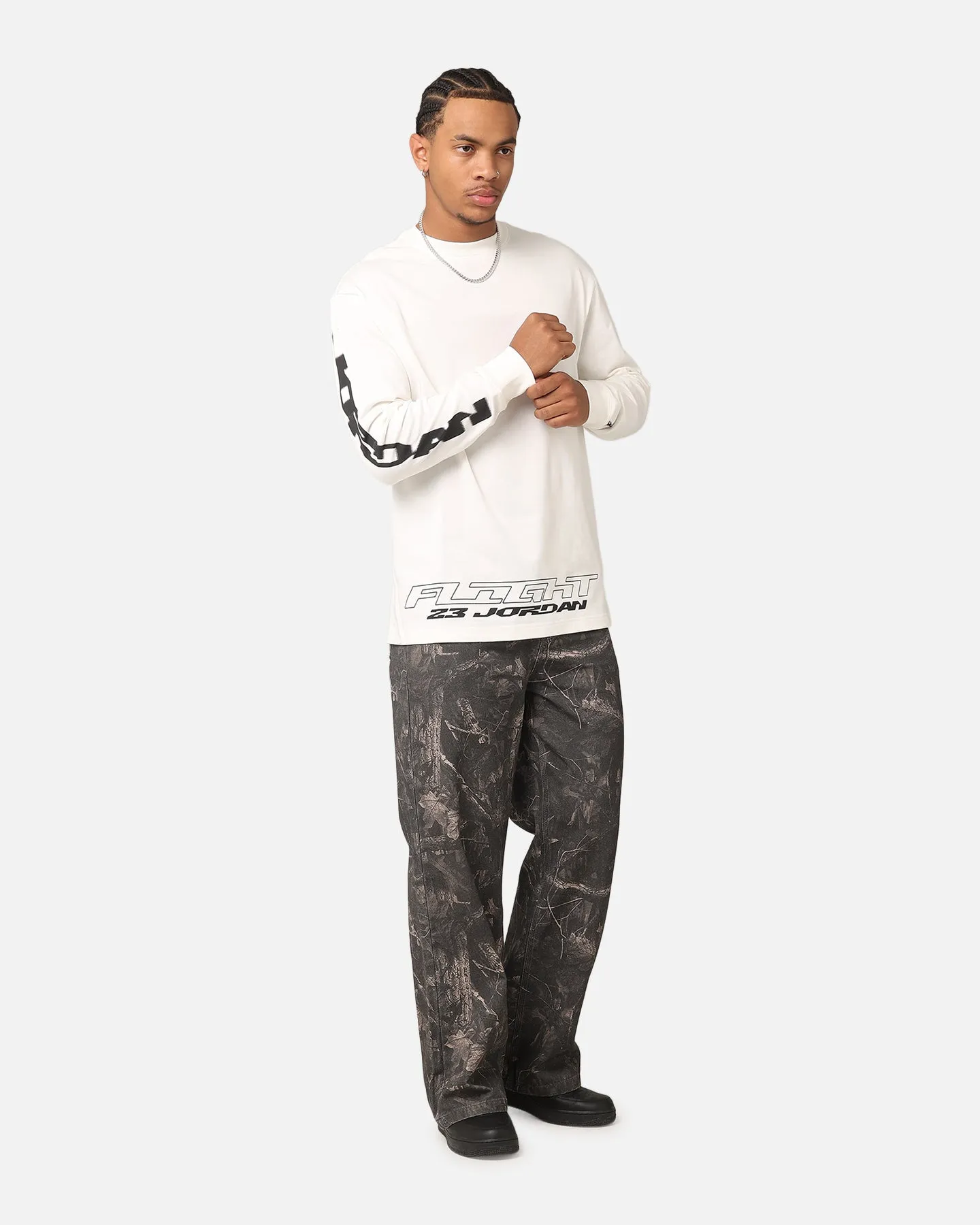 Jordan Jumpman MVP 85 Long Sleeve Crewneck T-Shirt Sail/Black