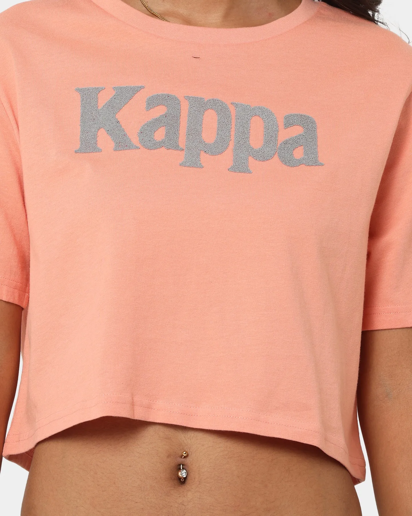 Kappa Women's Authentic Elegraphy T-Shirt Pink Coral