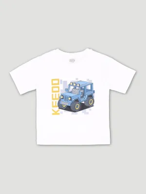 Keedo Boys Cars Short Sleeve Fashion Tee