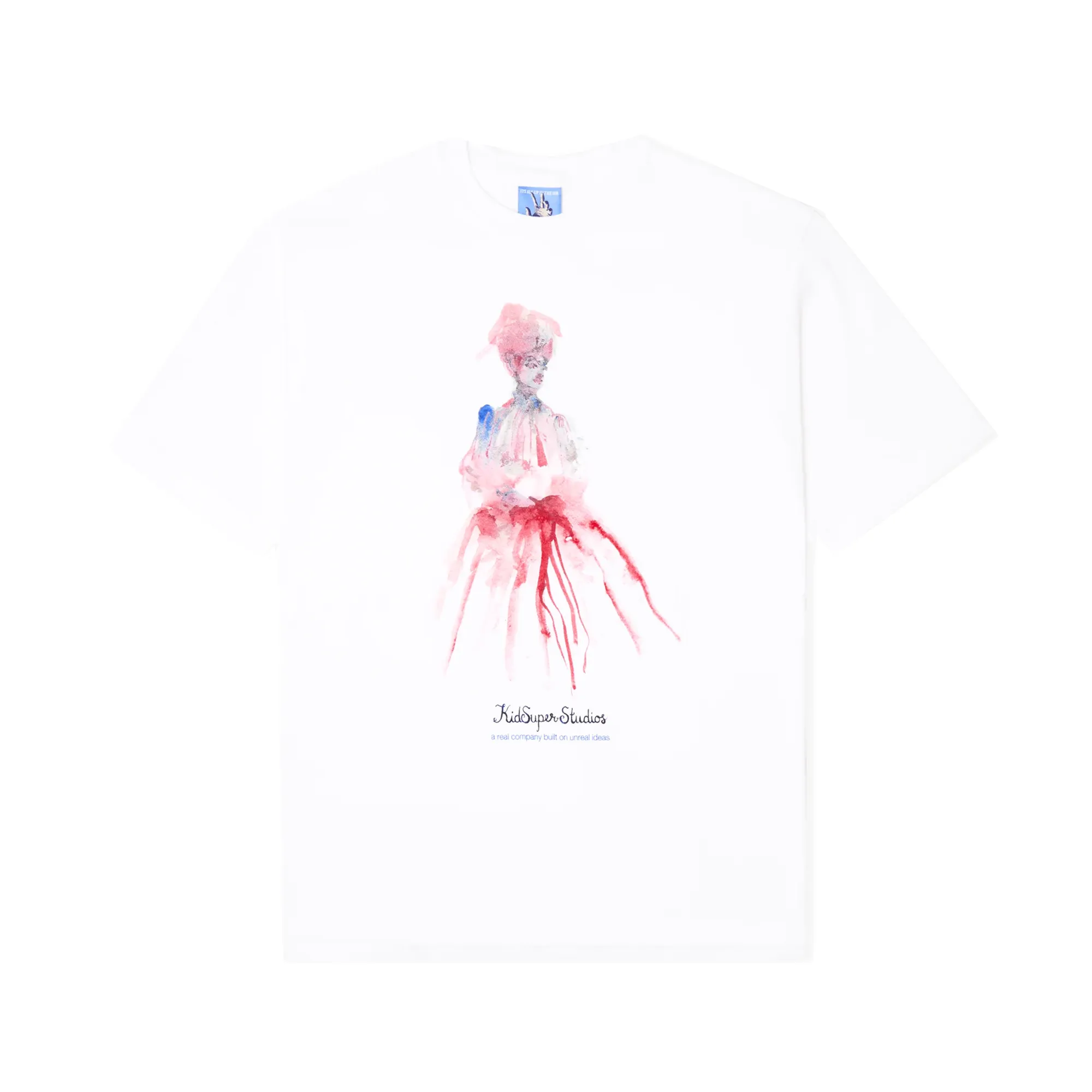 Kidsuper Painted Woman Tee White  SS25-TEE-06