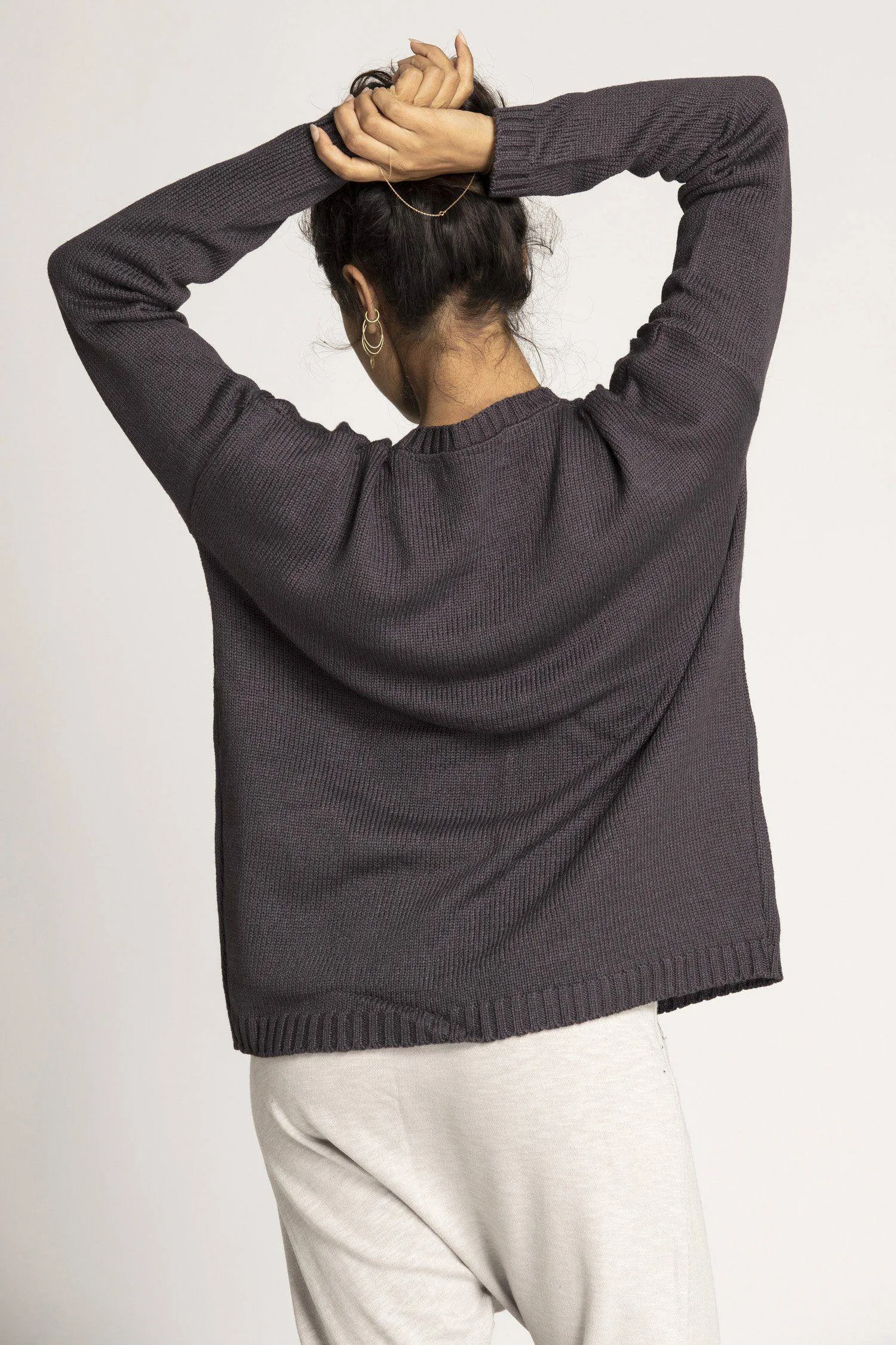 Knitted Braided Box Sweater