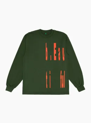 Left Logo LS T-Shirt Green