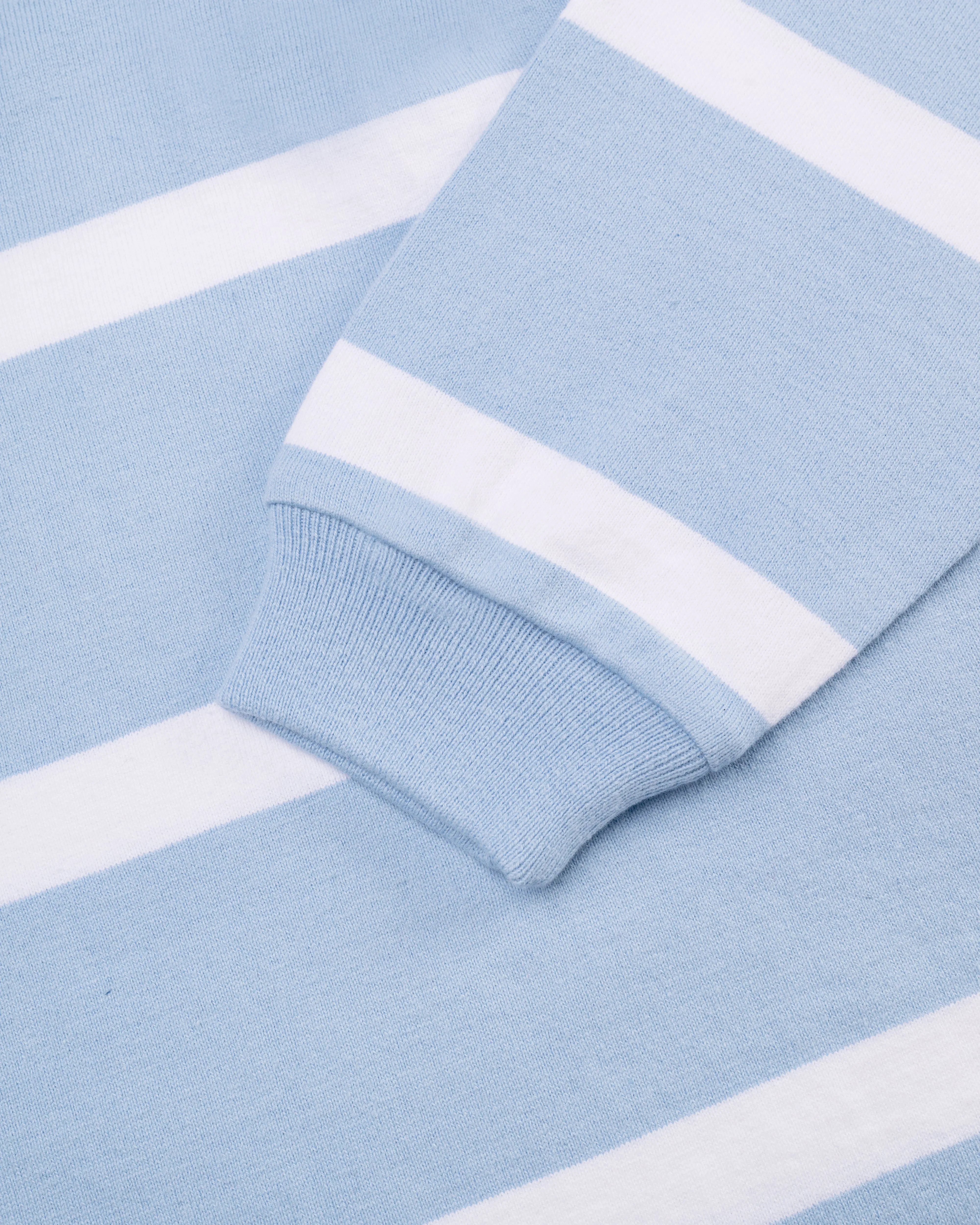LIGHT BLUE/WHITE STRIPE RUGBY SHIRT