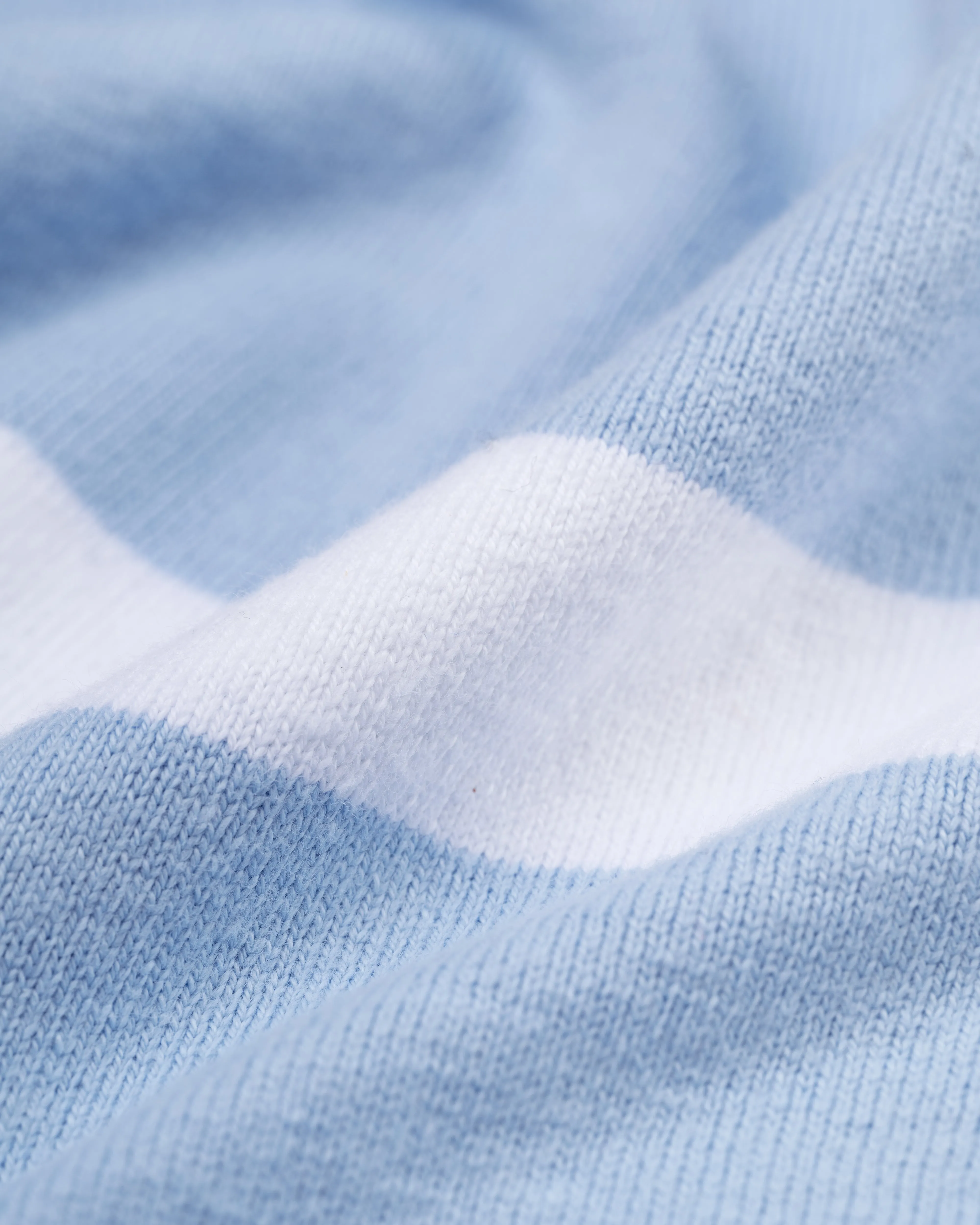 LIGHT BLUE/WHITE STRIPE RUGBY SHIRT