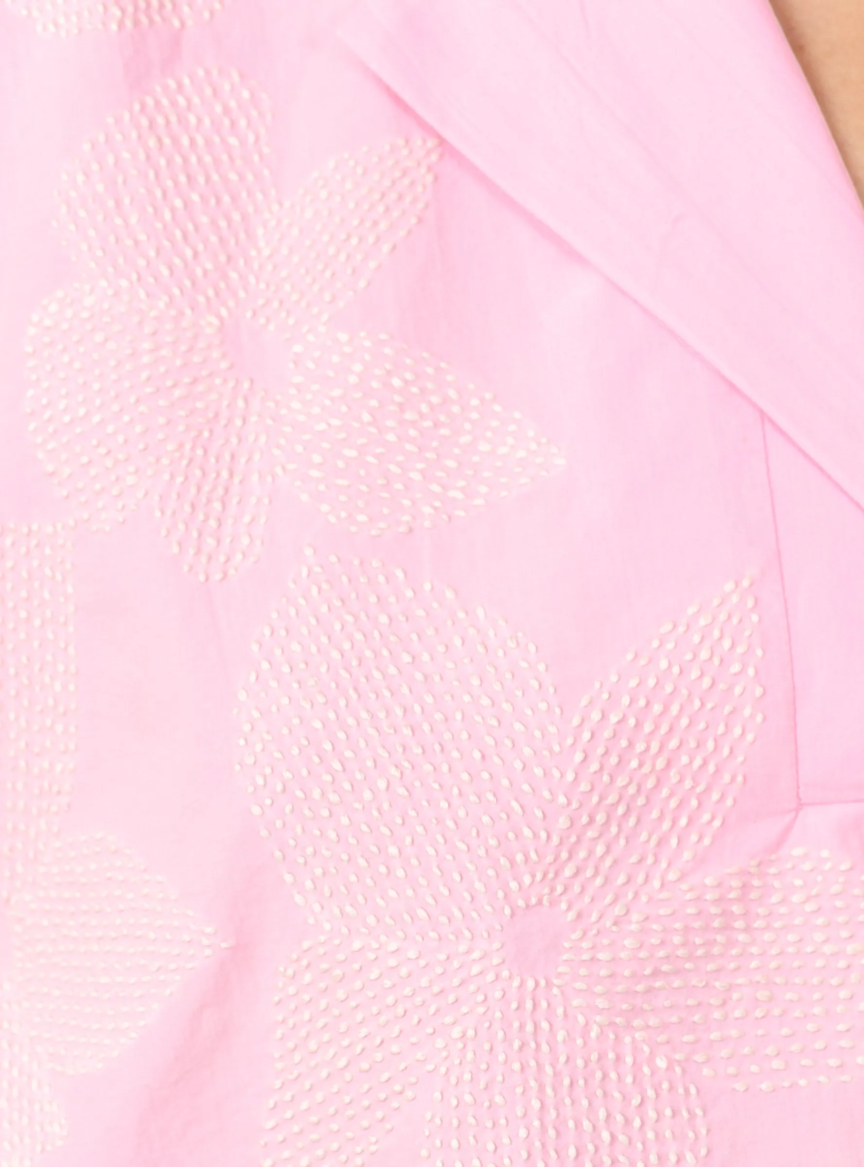Lisa Hand Embroidered Top Pink