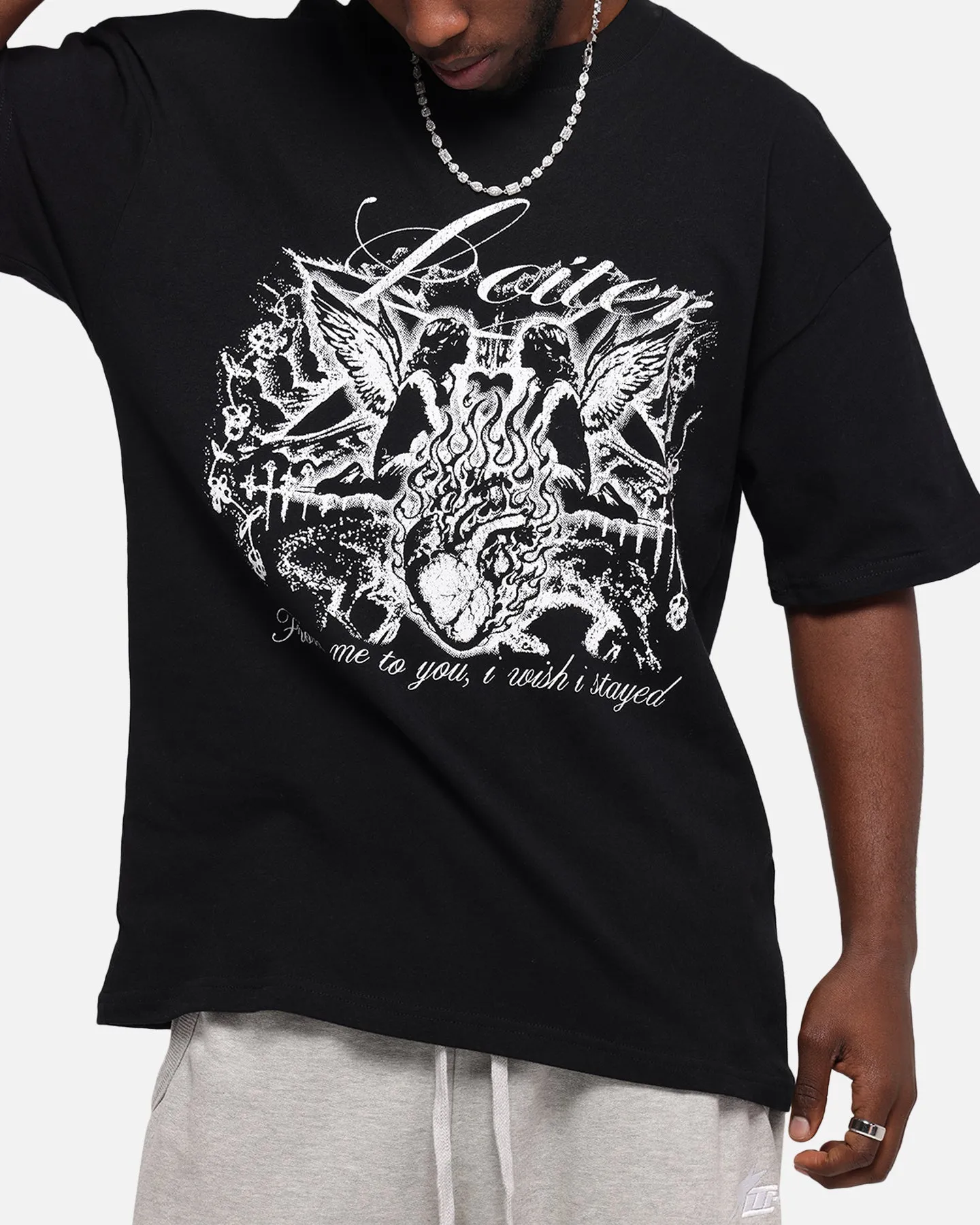 Loiter Earth Angel T-Shirt Black