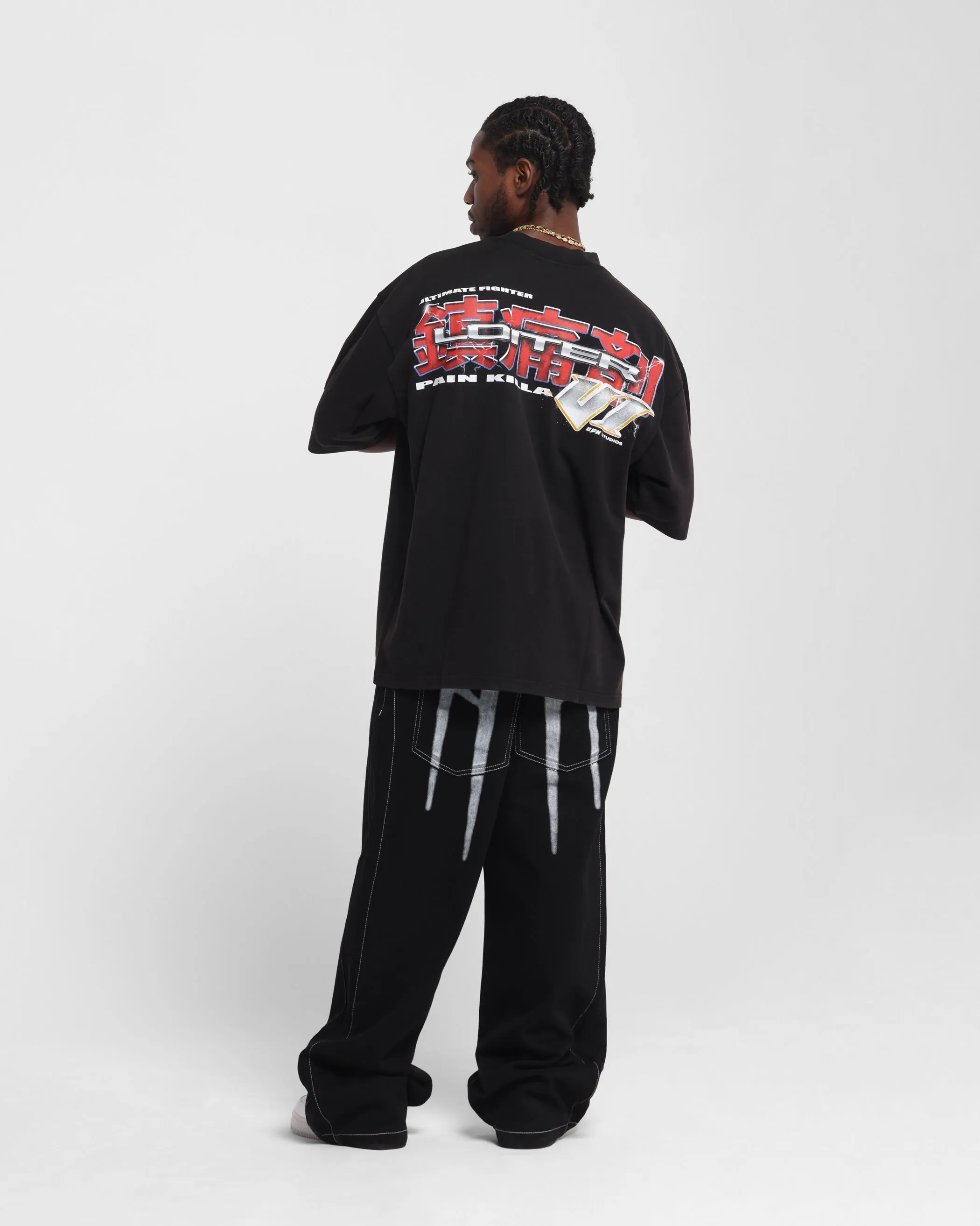 Loiter Fighter Vintage T-Shirt Vintage Black