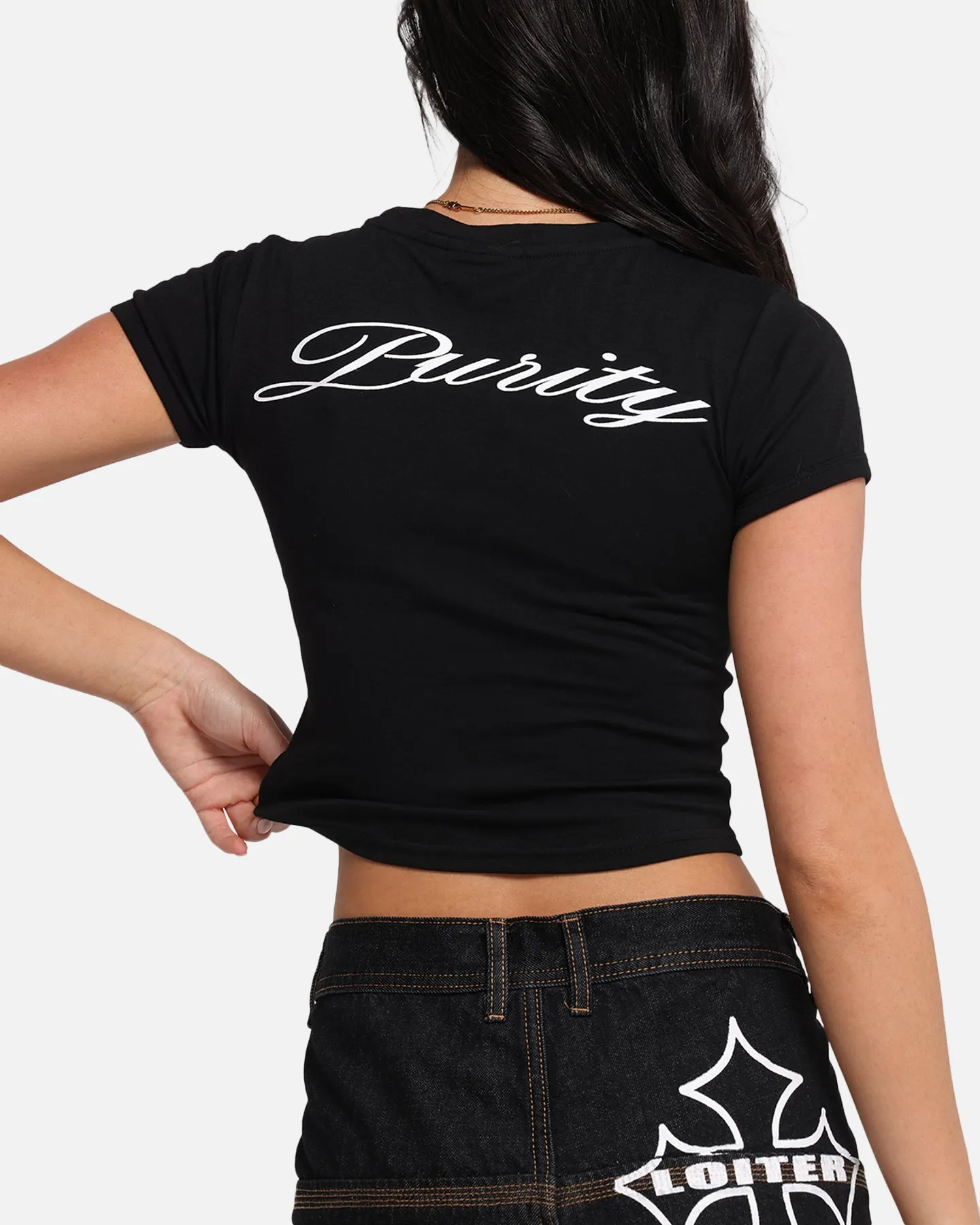 Loiter Women's Purity Baby T-Shirt Black
