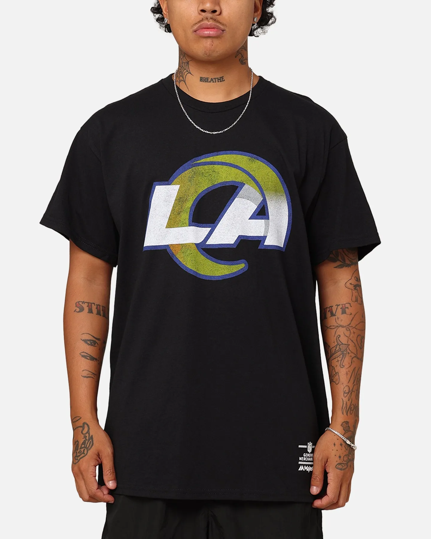 Majestic Athletic Los Angeles Rams Team Crest T-Shirt Black