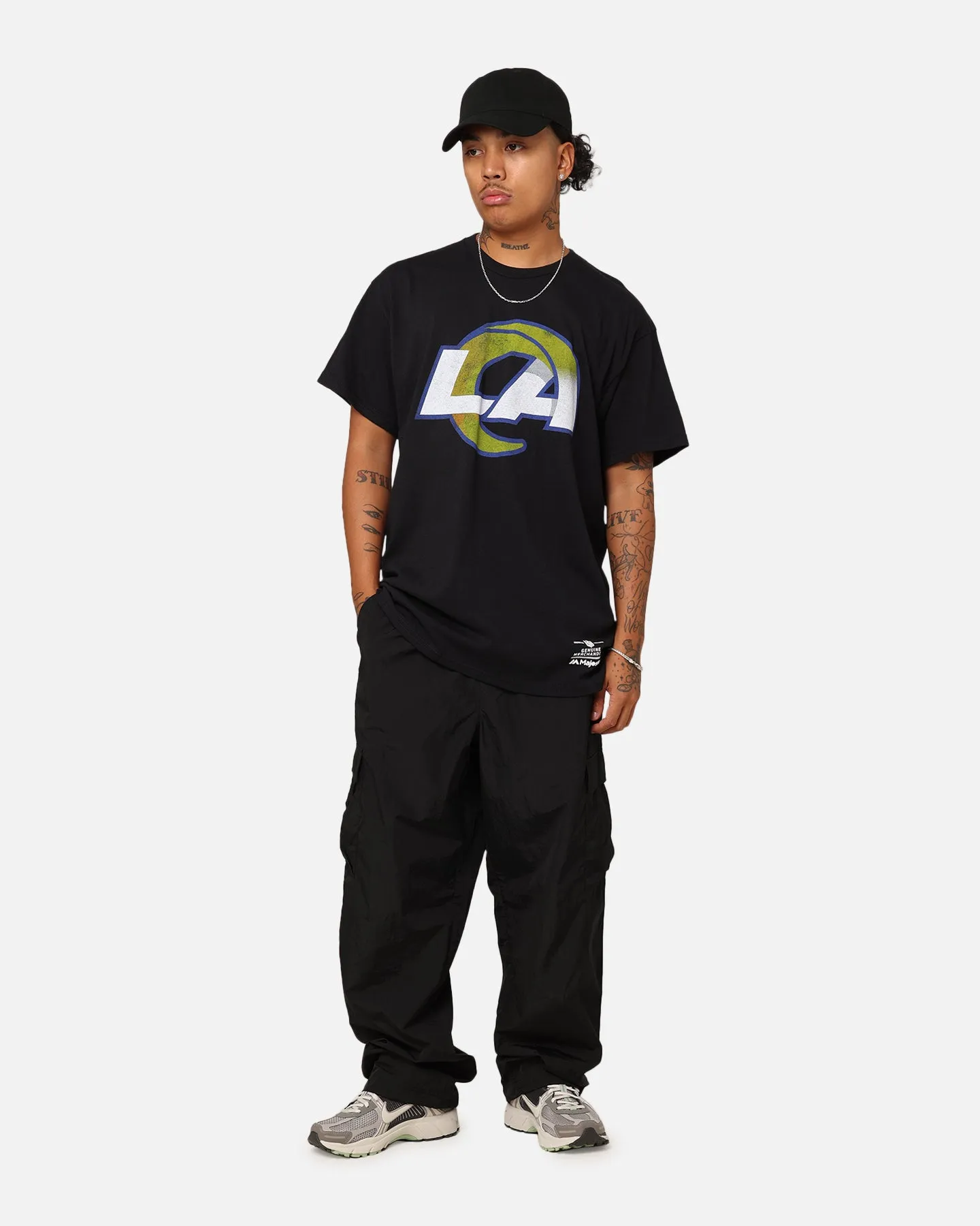 Majestic Athletic Los Angeles Rams Team Crest T-Shirt Black