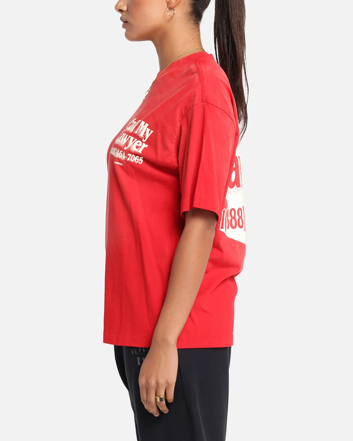 Market Call My Lawyer 3D T-Shirt Red