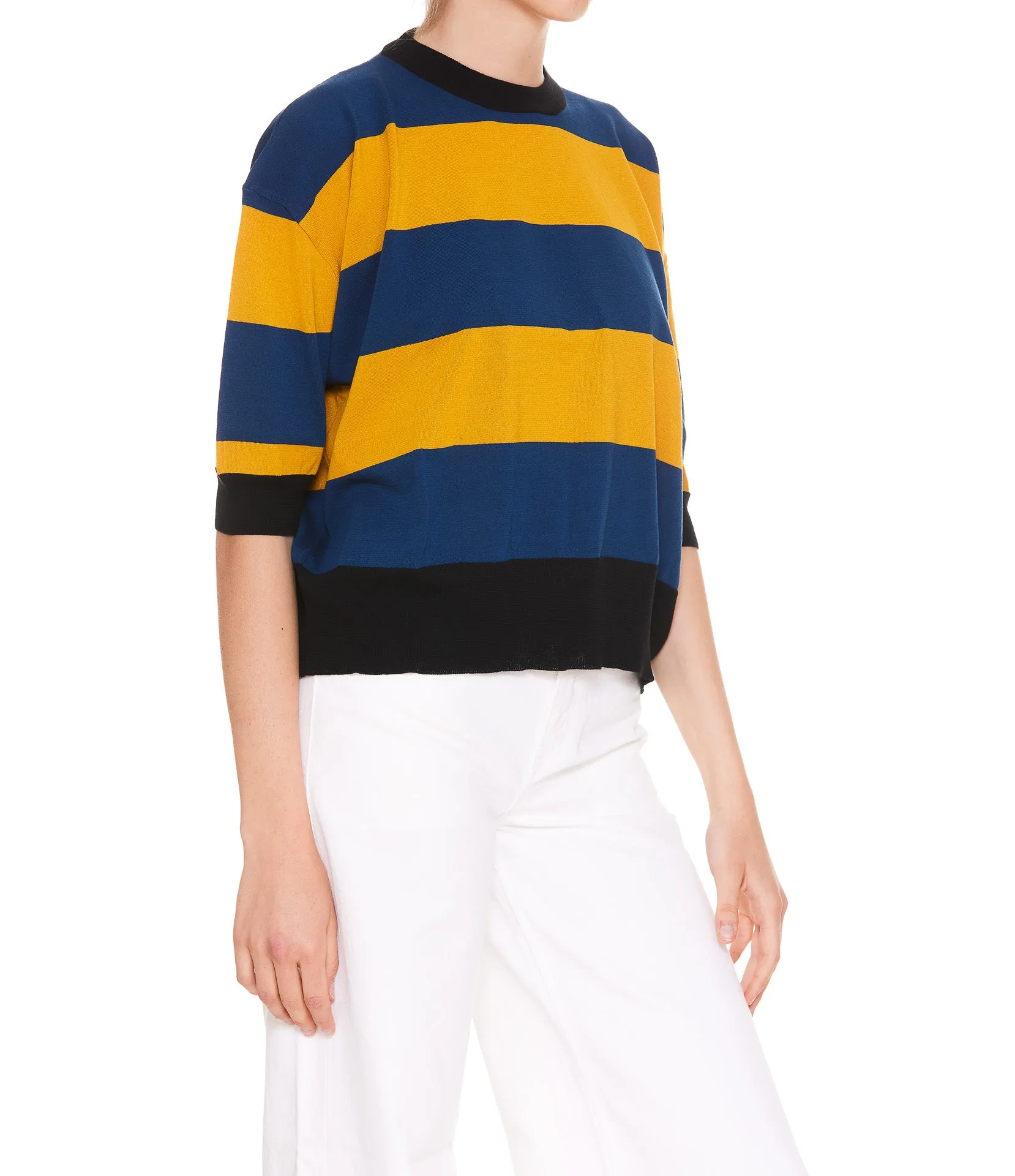 Marni Striped Crewneck Knitted Sweater
