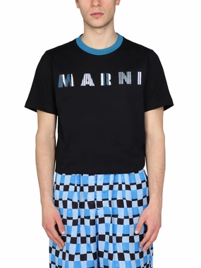 Marni Logo Printed Crewneck T-Shirt