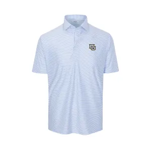 Marquette Featherweight Flex Polo Camden White with Blue Stripe