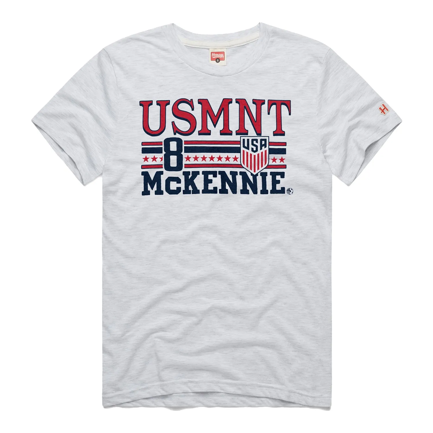 Men's Homage USMNT McKennie 8 White Tee