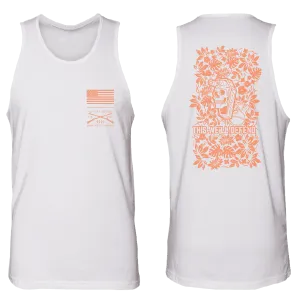 Men's Tropical Death Tank - White