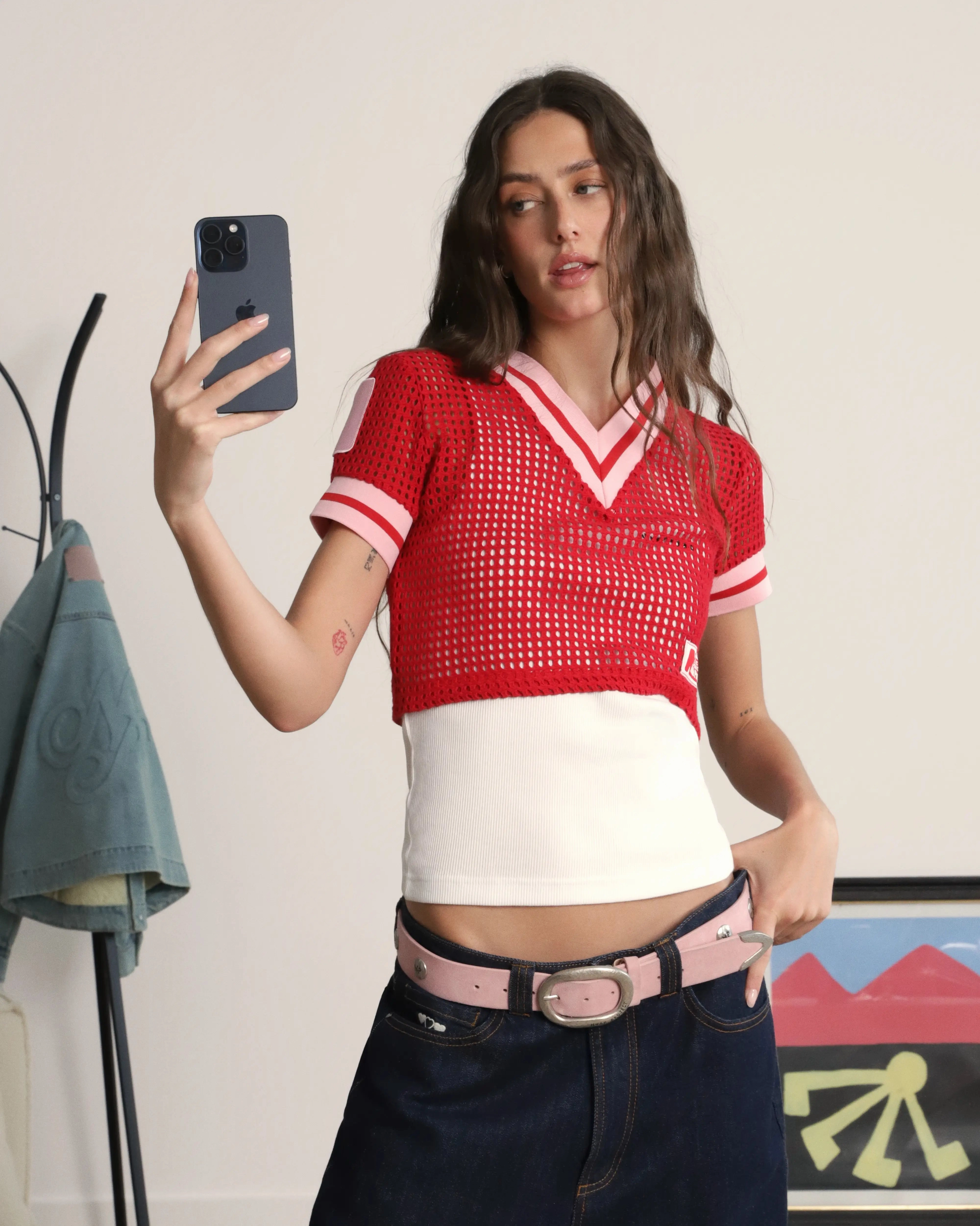 Mesh Top Red