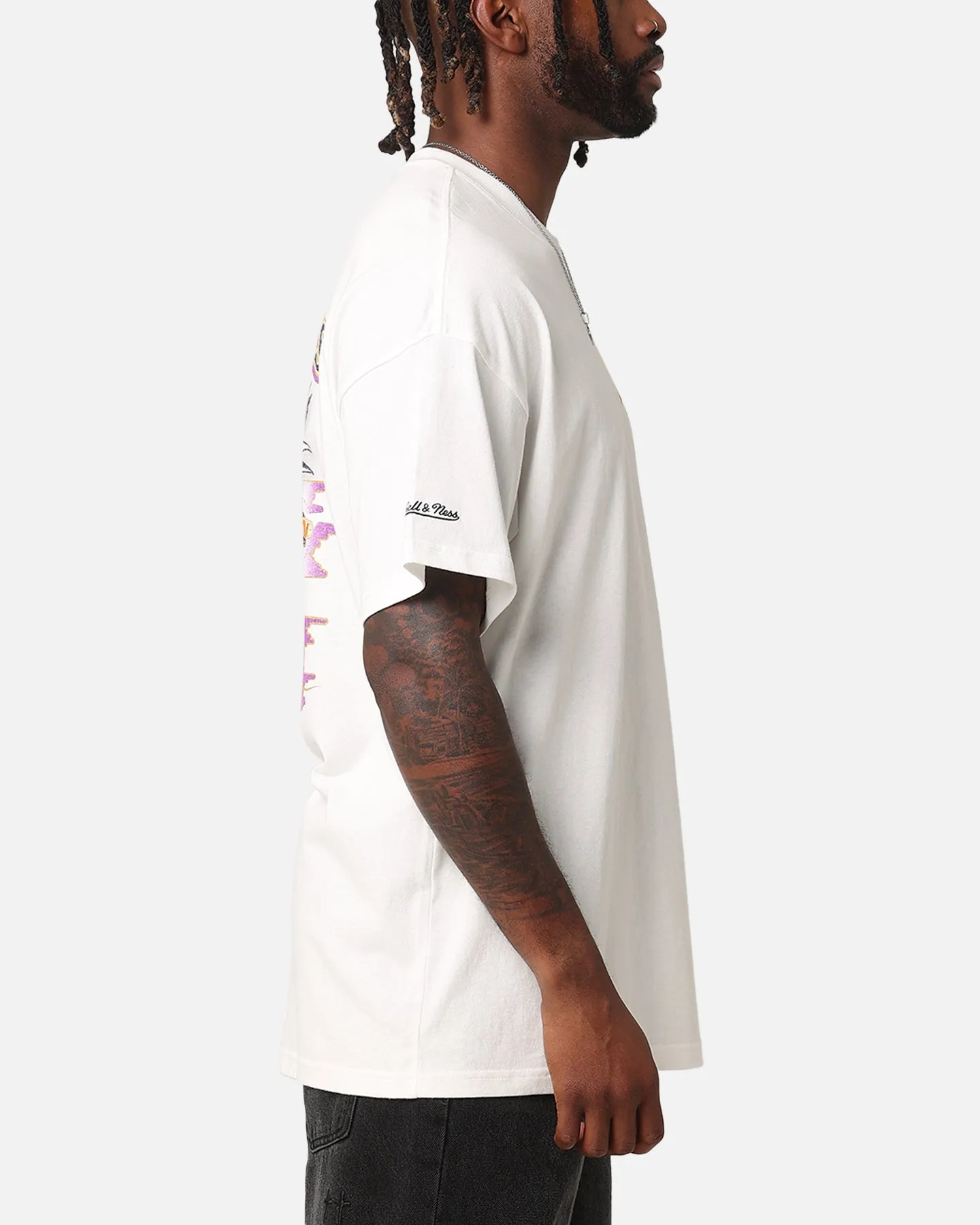 Mitchell & Ness Baltimore Ravens 'Alter Ego' Flames T-Shirt Vintage White