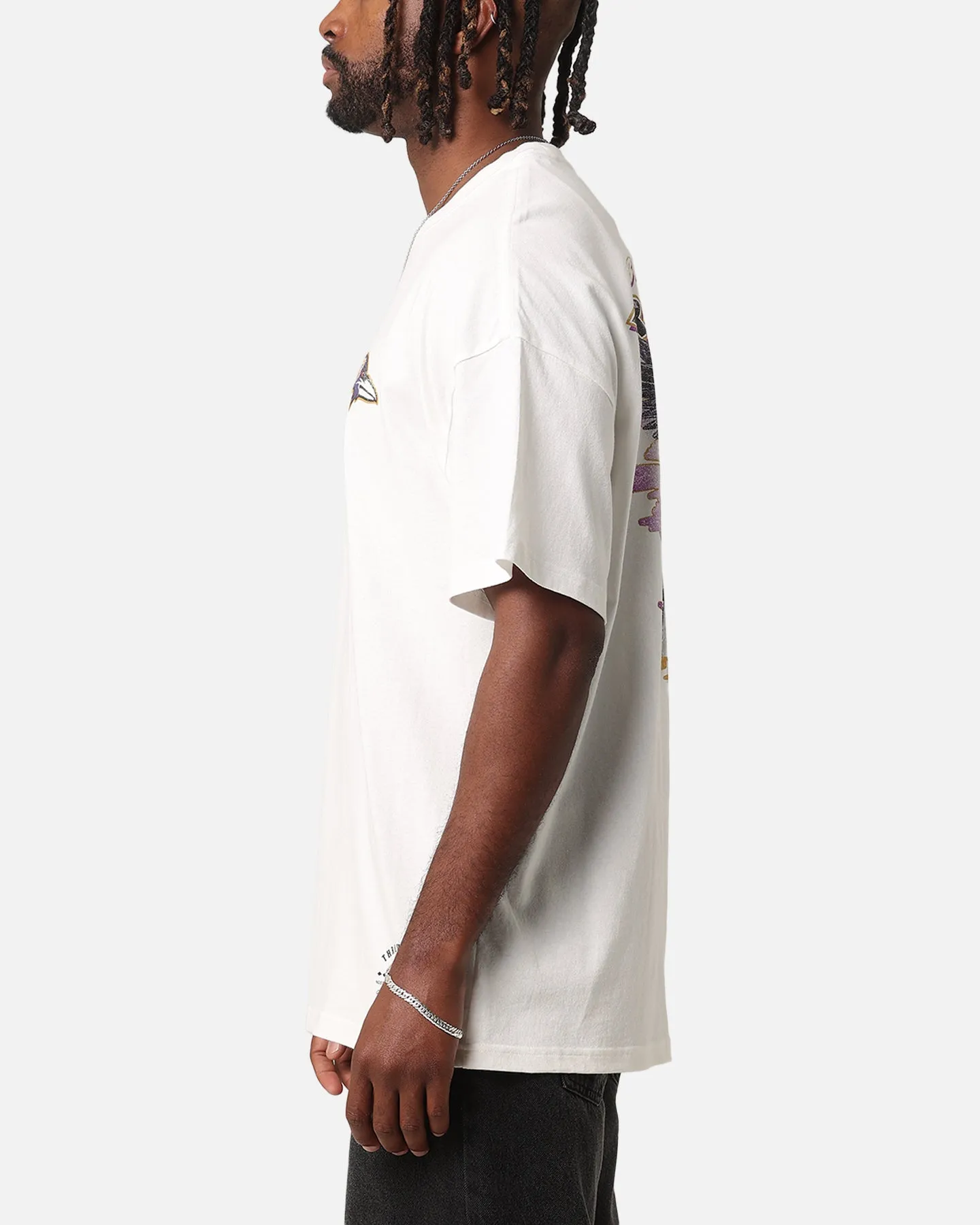 Mitchell & Ness Baltimore Ravens 'Alter Ego' Flames T-Shirt Vintage White