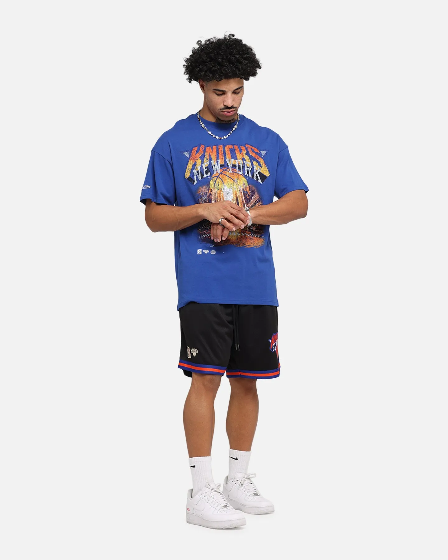 Mitchell & Ness New York Knicks The Garden T-Shirt Blue