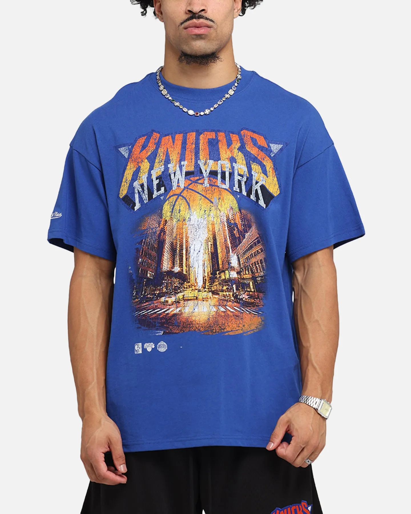 Mitchell & Ness New York Knicks The Garden T-Shirt Blue