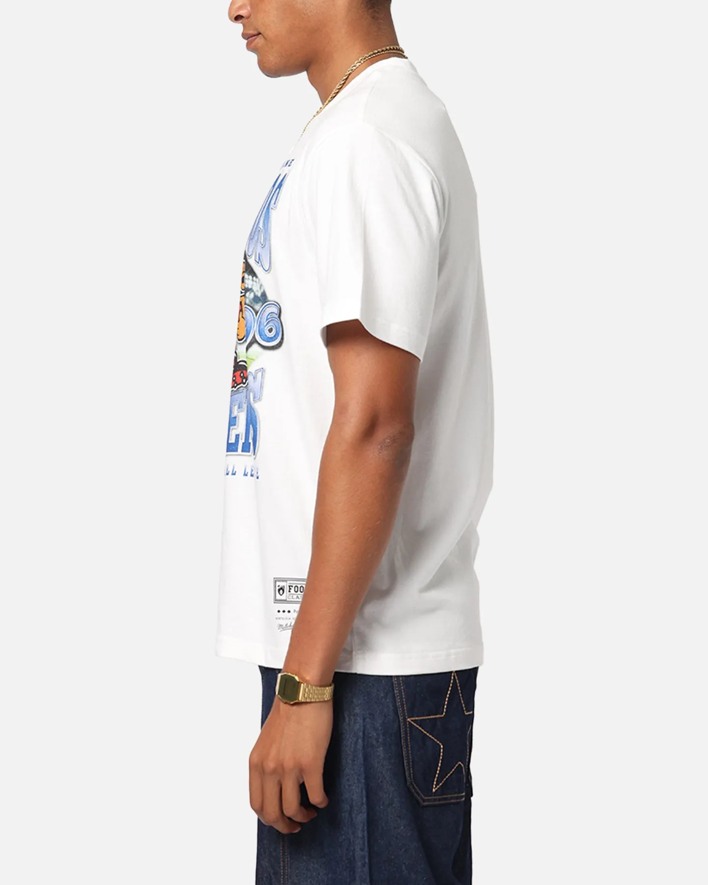 Mitchell & Ness North Melbourne Kangaroos Mascot T-Shirt Vintage White