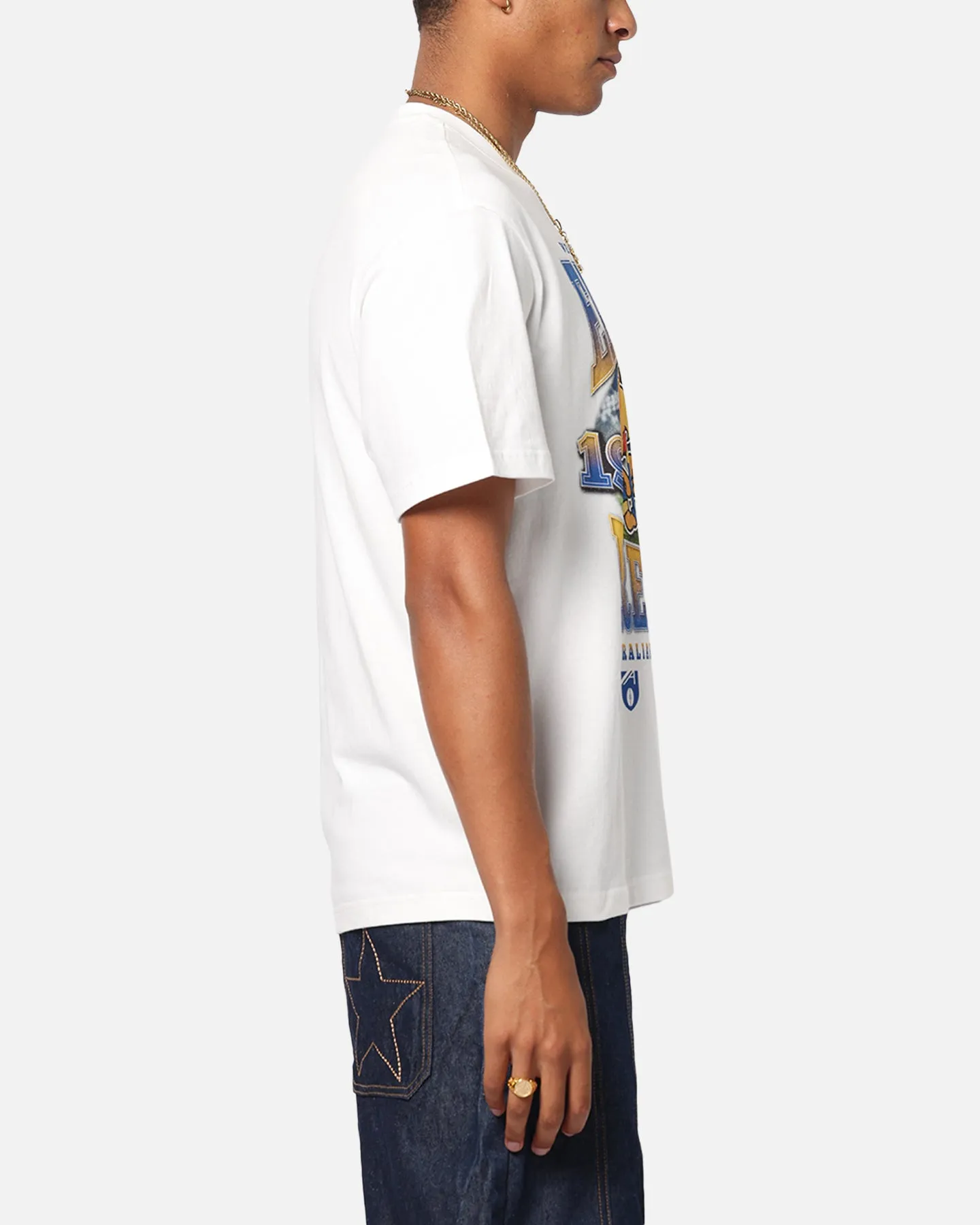 Mitchell & Ness West Coast Eagles  Mascot T-Shirt Vintage White