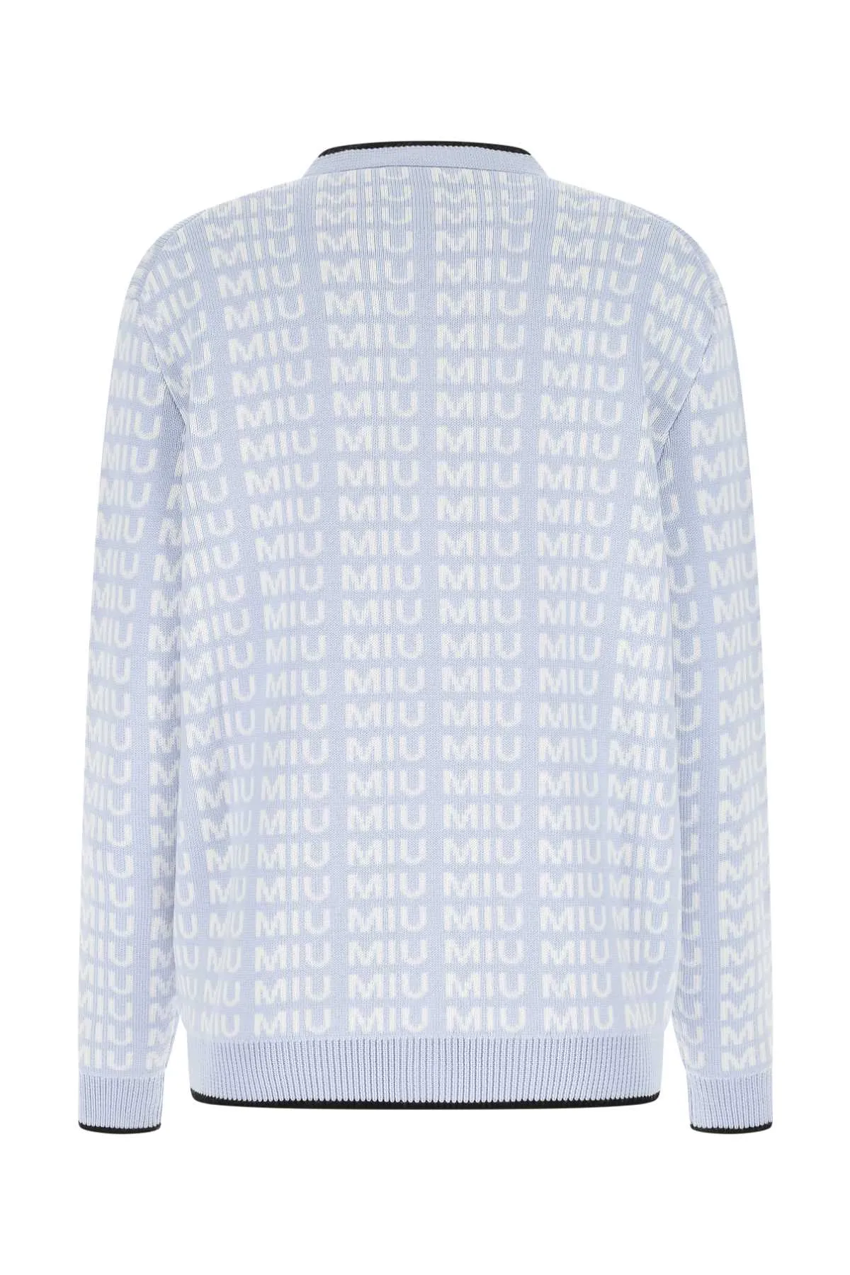 Miu Miu V-Neck Logo Buttoned Cardigan