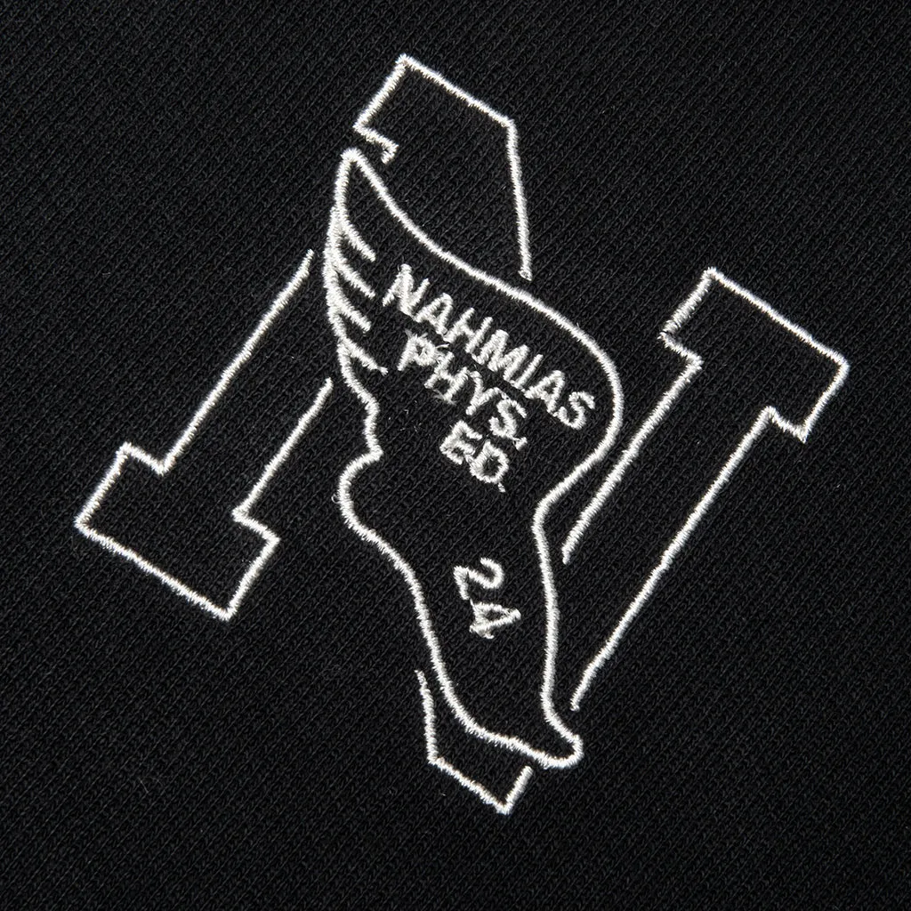 N L/S Polo - Black