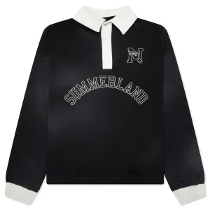 N L/S Polo - Black