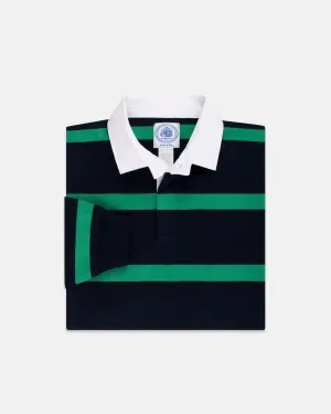 NAVY/KELLY STRIPE RUGBY SHIRT