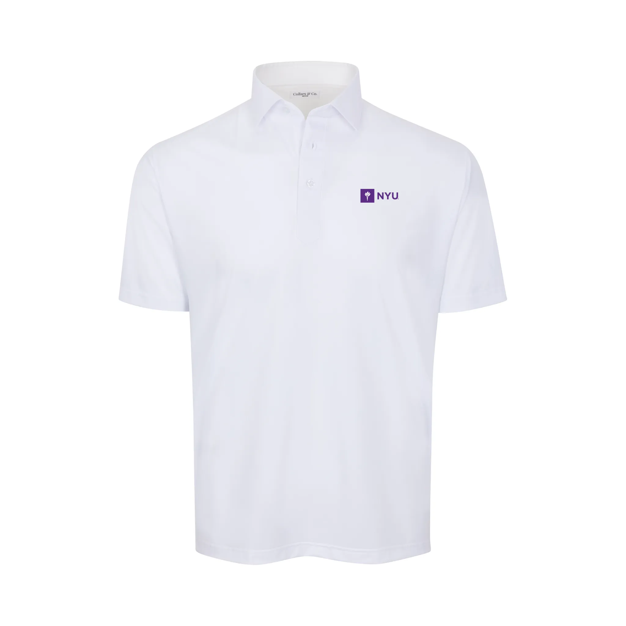 New York University Featherweight Flex Polo White