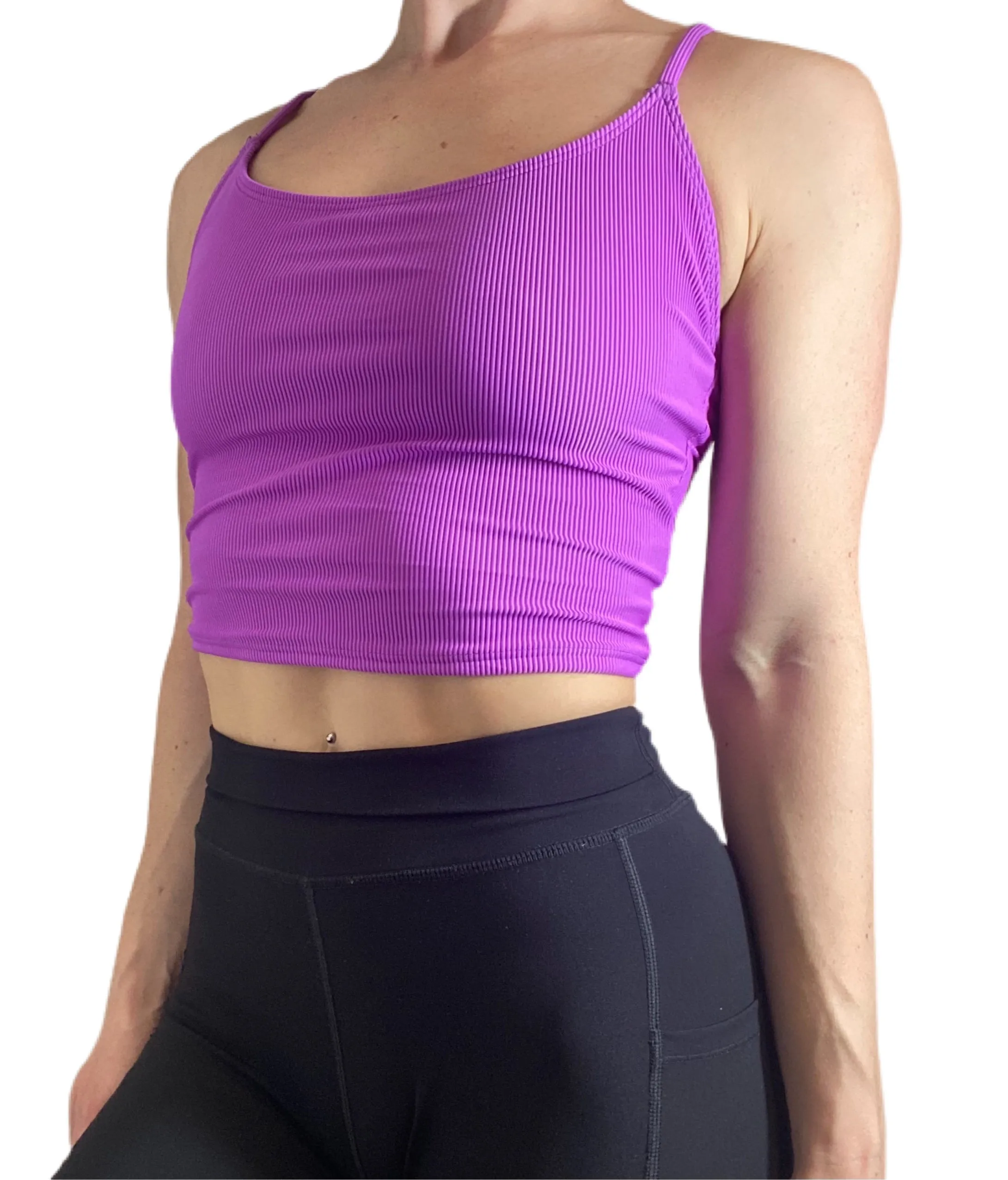 Onzie Flow Belle Cami Crop Top 3778 Ribbed