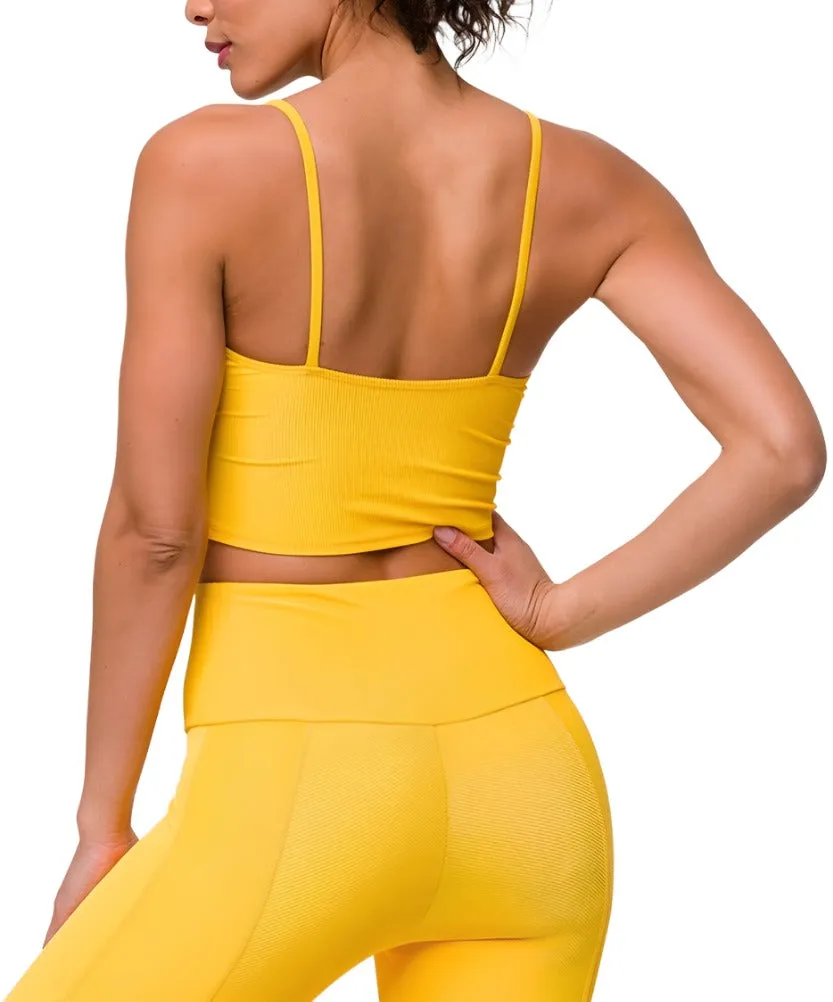 Onzie Flow Belle Cami Crop Top 3778 Ribbed