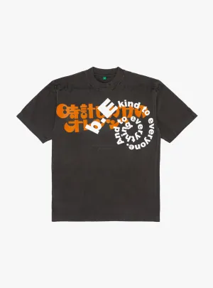 Orange T-shirt Vintage Black
