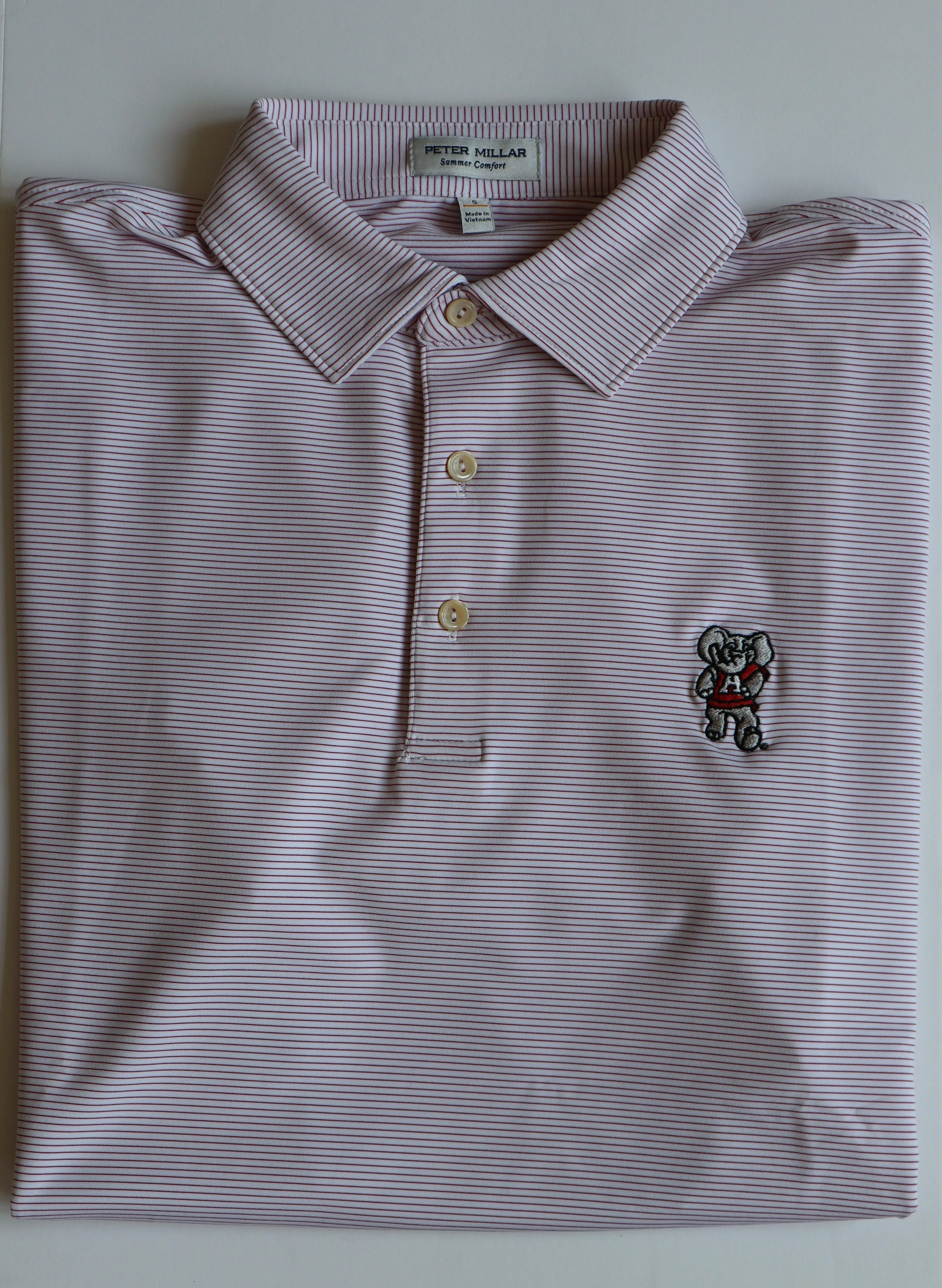 Peter Millar Crimson & White Halford Polo (Big AL)