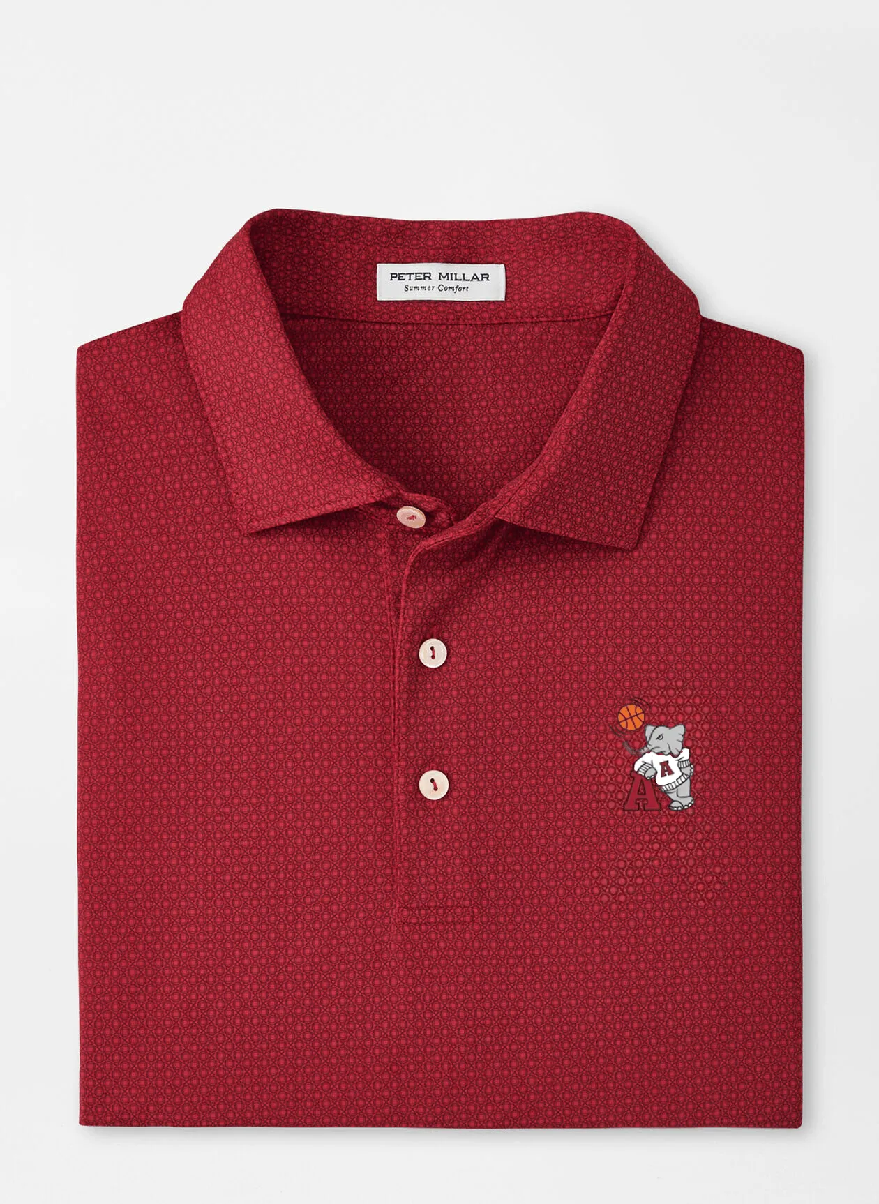 Peter Millar Crimson Tesseract Polo (Big AL Basketball)
