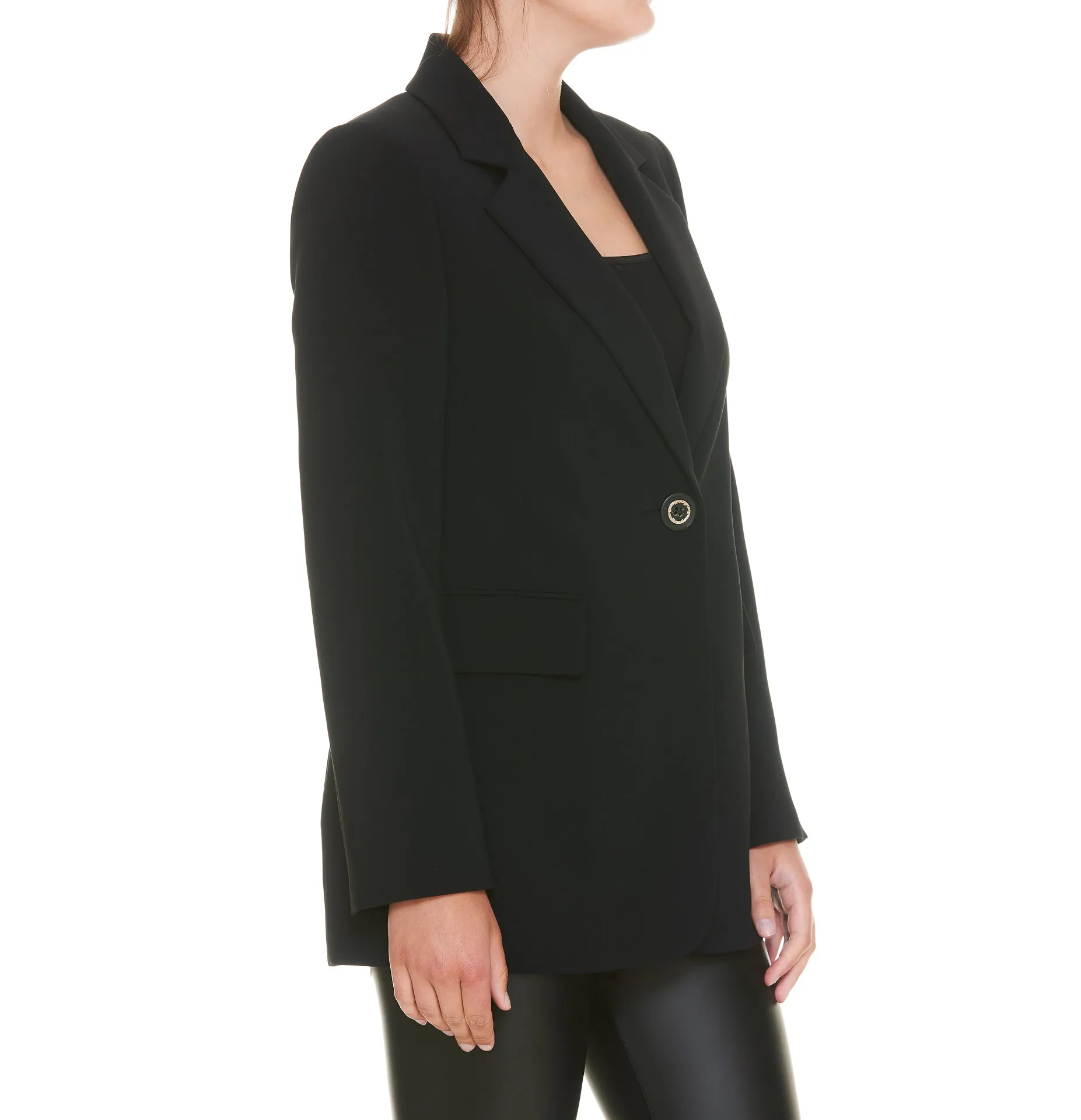 Pinko V-Neck Single-Breasted Blazer