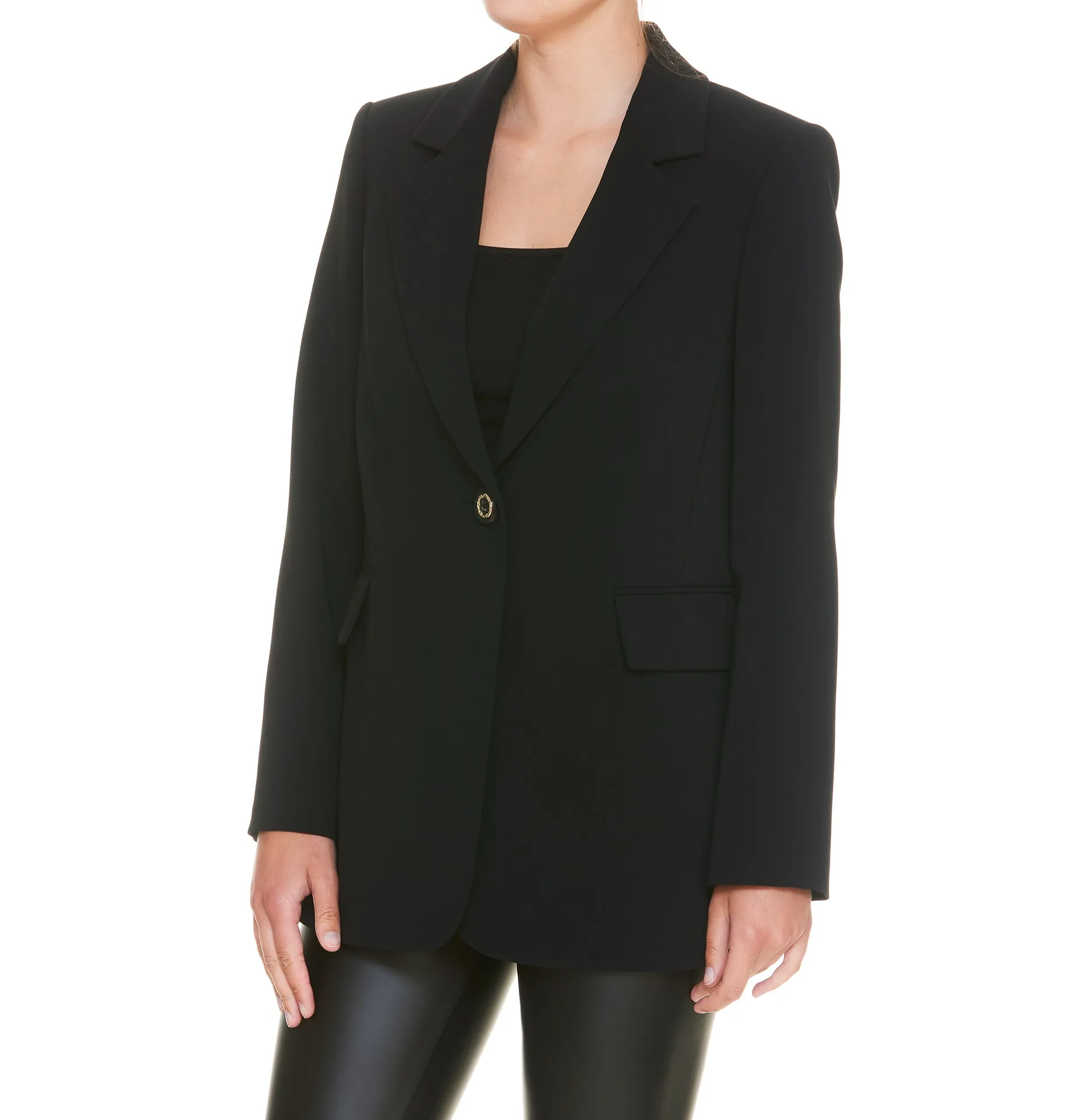 Pinko V-Neck Single-Breasted Blazer