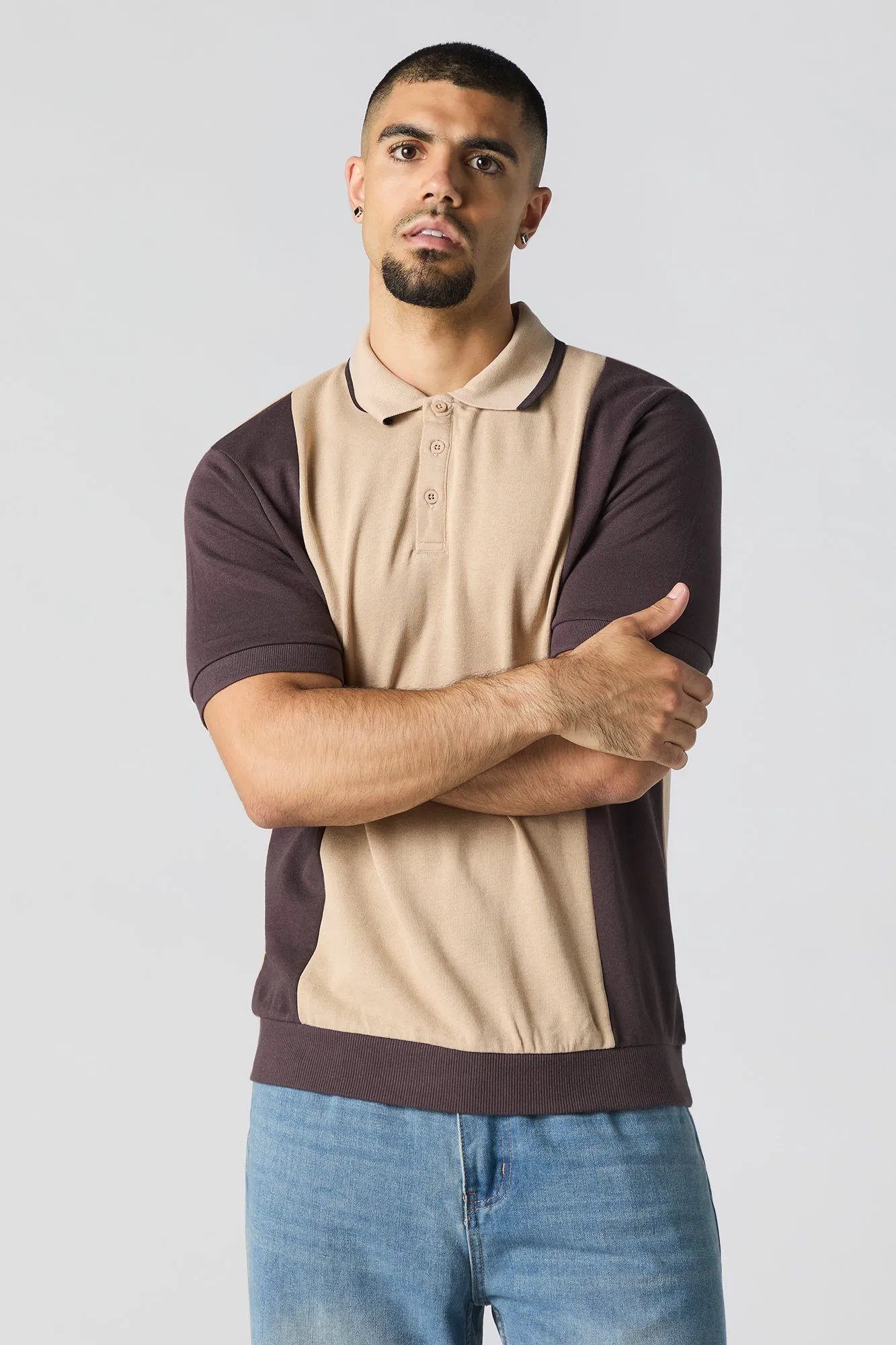 Polo à blocs de couleurs