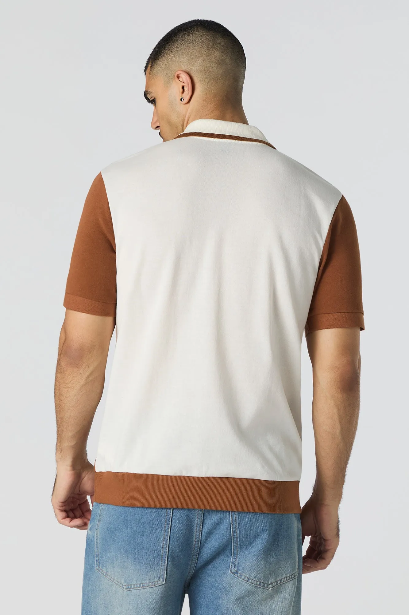 Polo à blocs de couleurs