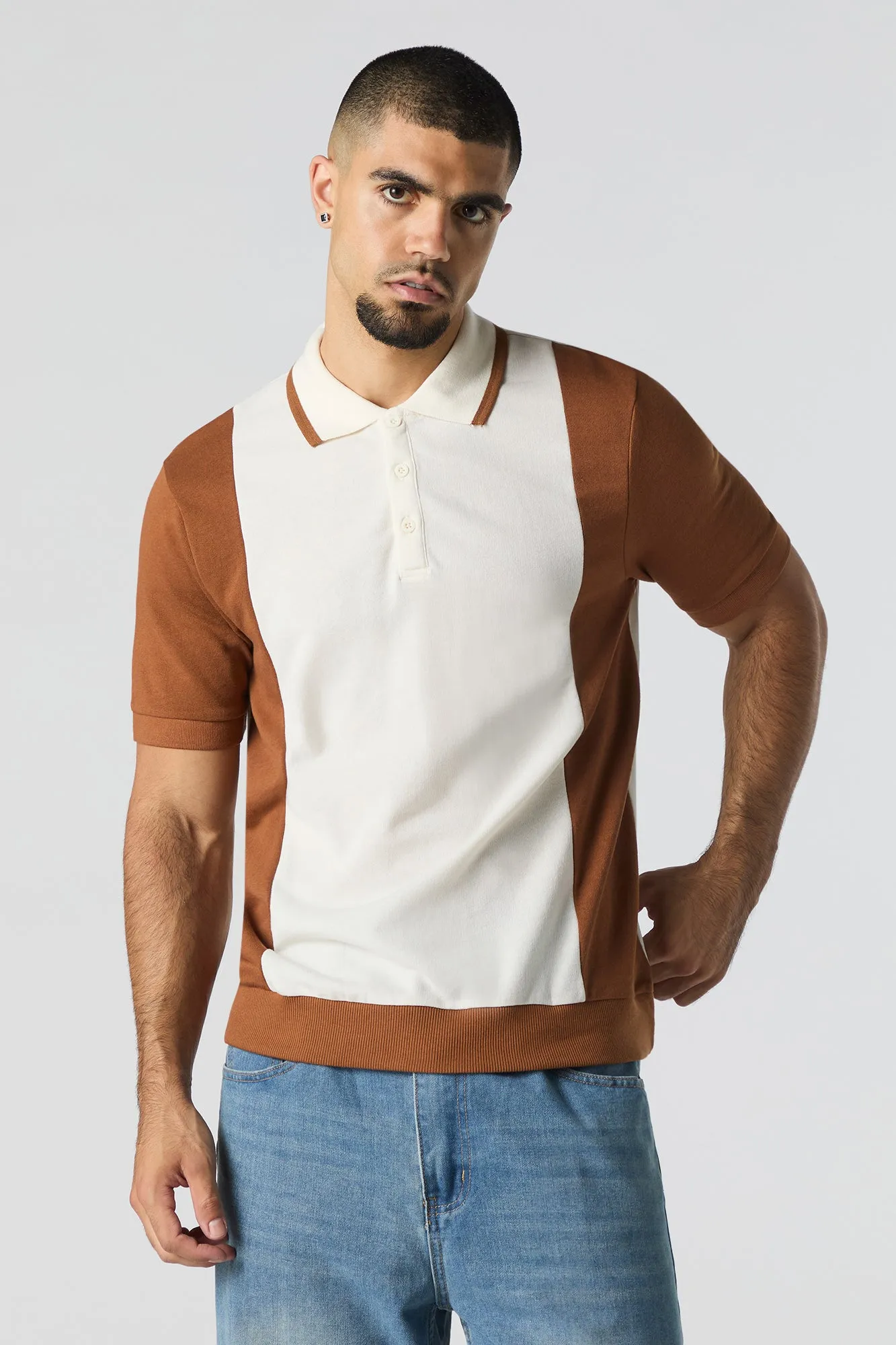Polo à blocs de couleurs