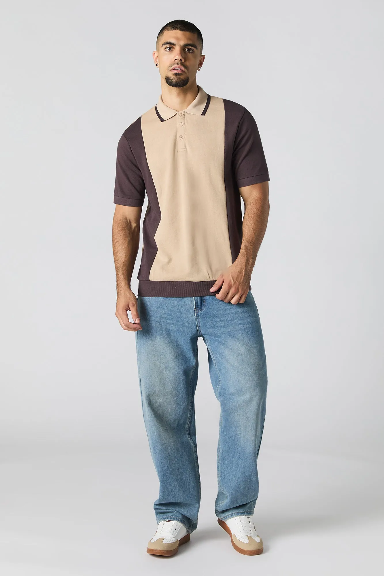 Polo à blocs de couleurs